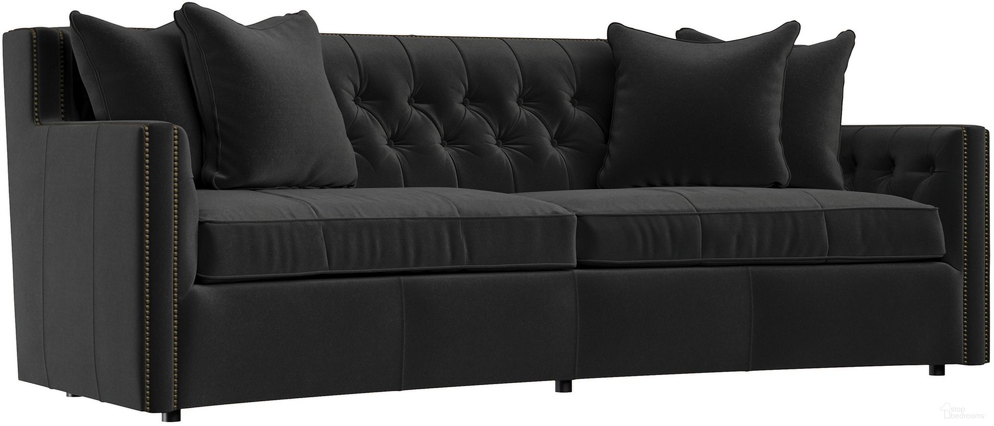 The appearance of Candace Velvet Fabric Sofa In Grey designed by Bernhardt in the traditional interior design. This grey velvet piece of furniture was selected by 1StopBedrooms from Candace Collection to add a touch of cosiness and style into your home. Sku: B7277_5534-011. Material: Velvet. Upholstery Material: Velvet.