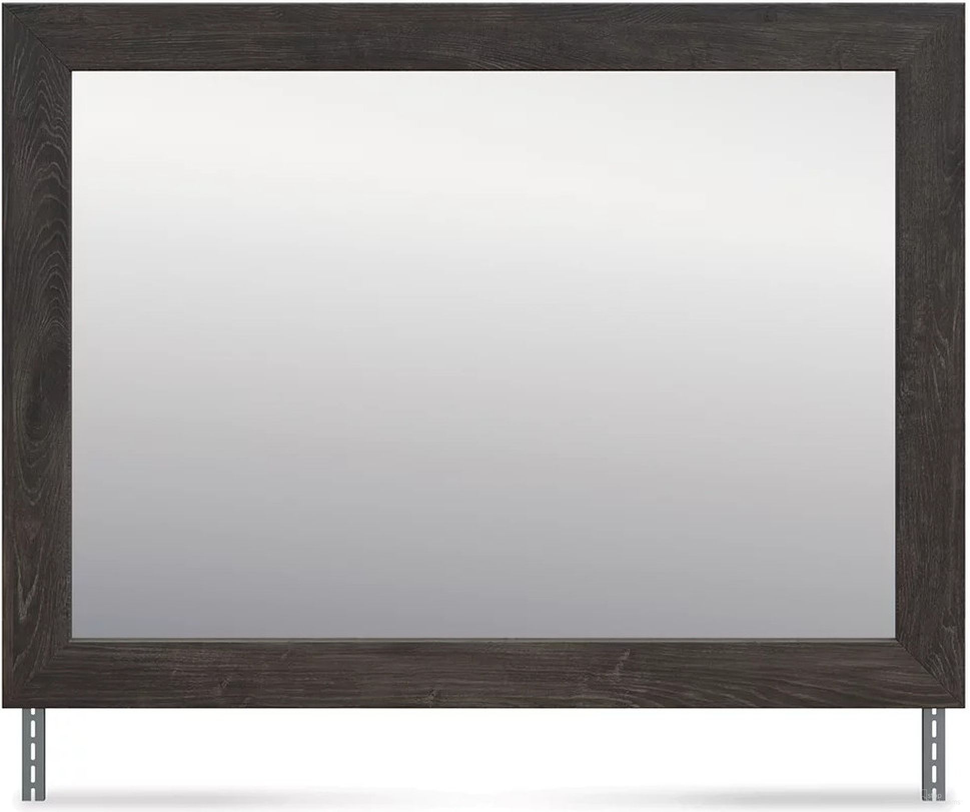 The appearance of Candanew Bedroom Mirror In Charcoal designed by Signature Design by Ashley in the transitional interior design. This charcoal piece of furniture  was selected by 1StopBedrooms from Candanew Collection to add a touch of cosiness and style into your home. Sku: NCB3370-36. Material: Glass.