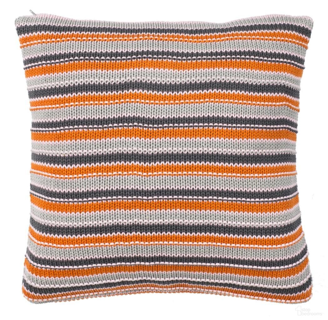 The appearance of Candy Stripe Knit Pillow in Dark Grey designed by Safavieh in the transitional interior design. This dark grey piece of furniture was selected by 1StopBedrooms from Candy Collection to add a touch of cosiness and style into your home. Sku: PLS195A-2020. Material: Cotton.