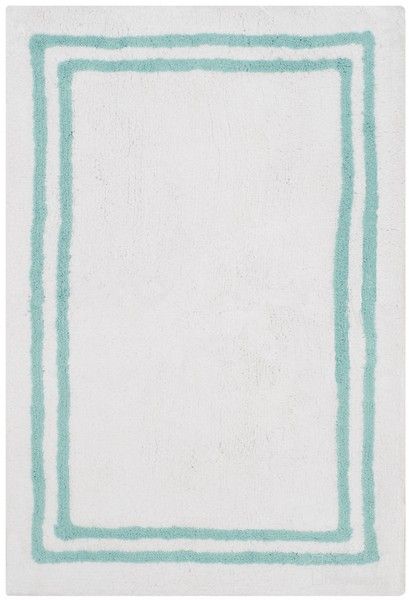 The appearance of Candy Stripes Tufted Plush Bath Mat Set of 2 in Aqua designed by Safavieh in the modern / contemporary interior design. This aqua piece of furniture  was selected by 1StopBedrooms from Candy Collection to add a touch of cosiness and style into your home. Sku: PMB725A-2-SET2. Material: Cotton.