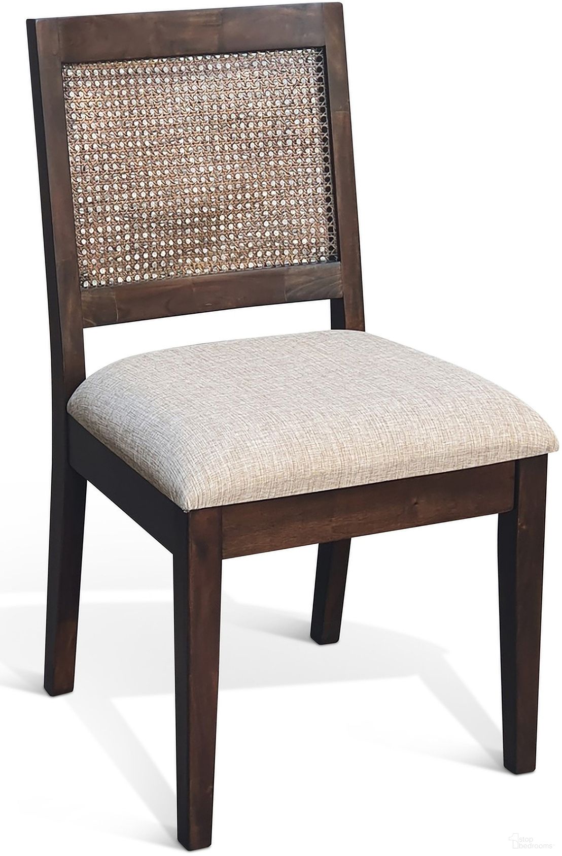 The appearance of Cane Back Dining Chair Set of 2 In Coffee Bean designed by Sunny Designs in the modern / contemporary interior design. This coffee bean piece of furniture  was selected by 1StopBedrooms from 1426 Collection to add a touch of cosiness and style into your home. Sku: 1426CB. Material: Solid Wood. Chair Type: Side Chair.