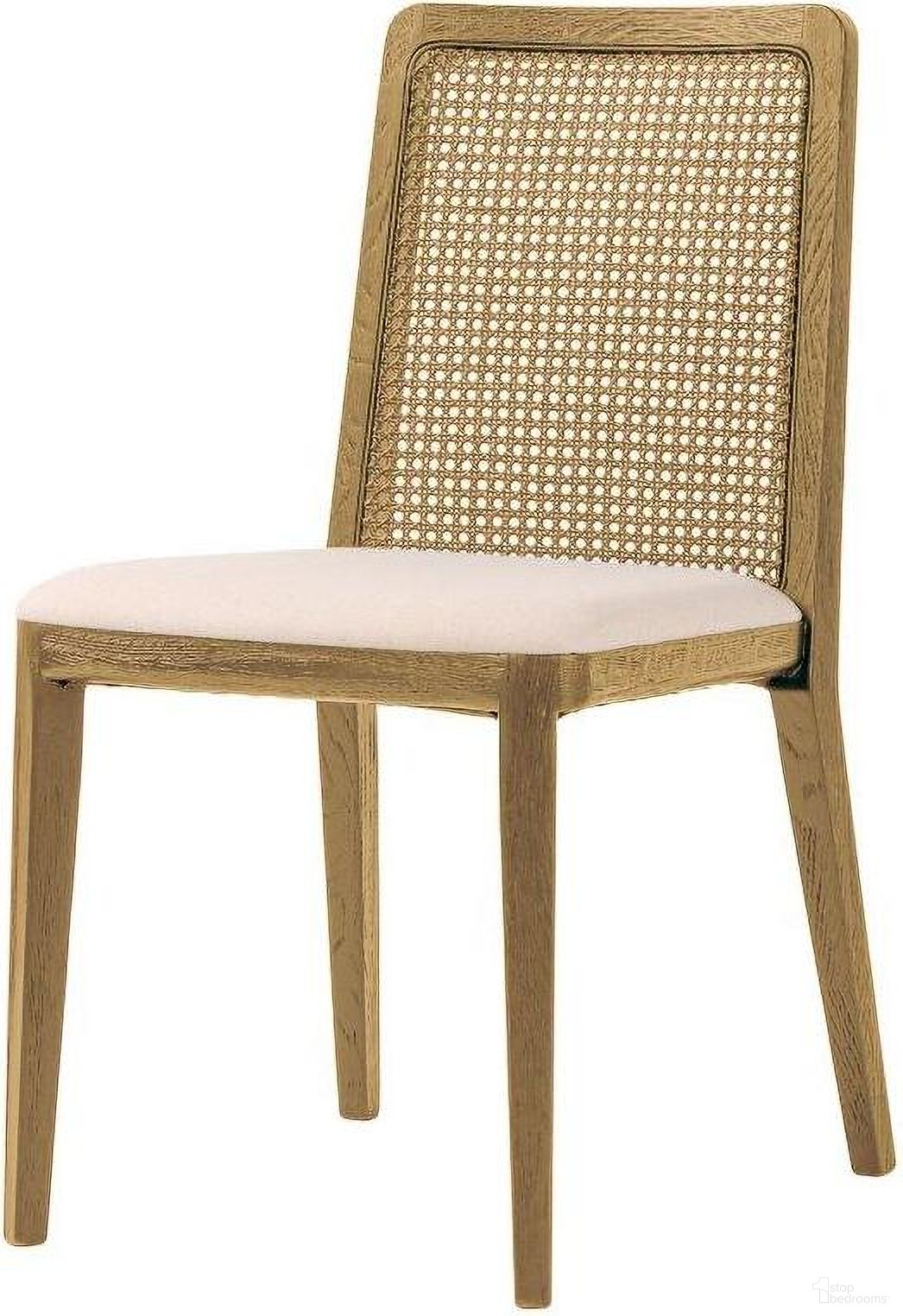 The appearance of Cane Dining Chair Set of 2 In Oyster Linen And Natural designed by LH Imports in the transitional interior design. This brown piece of furniture  was selected by 1StopBedrooms from Cane Collection to add a touch of cosiness and style into your home. Sku: SNH-22-N. Material: PU. Chair Type: Side Chair.
