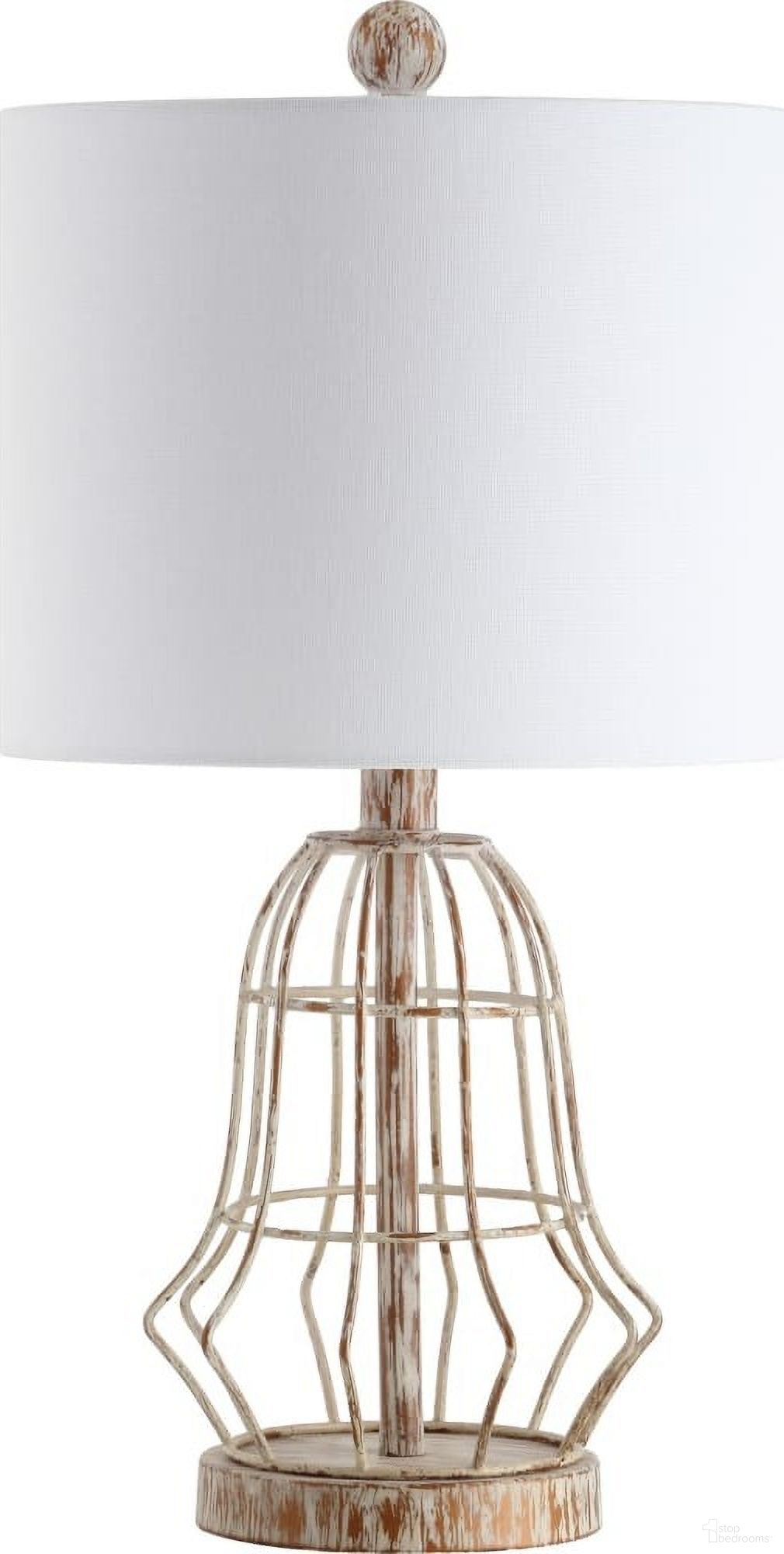Canes Metal Antiqued Table Lamp