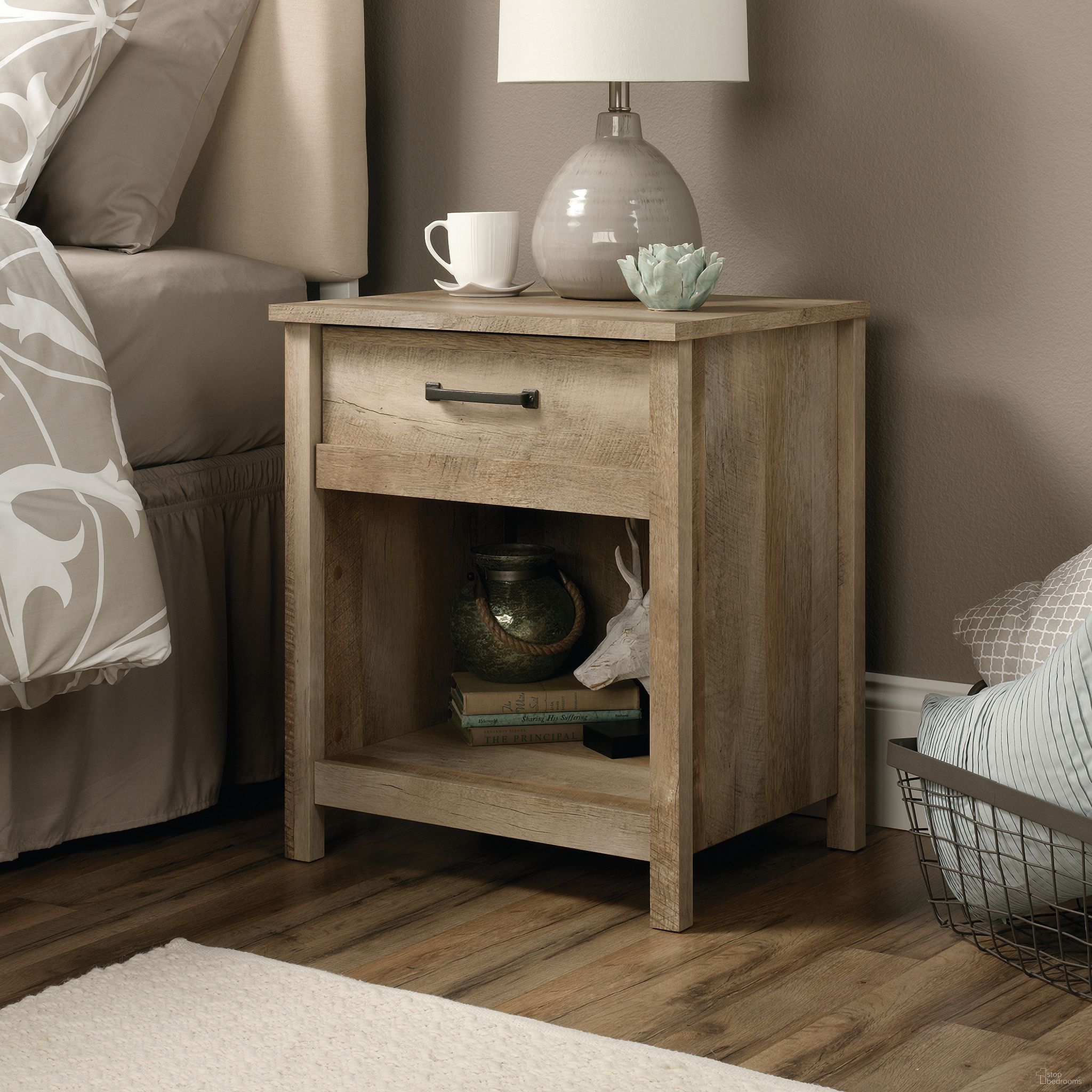 Cannery Bridge Night Stand In Lintel Oak