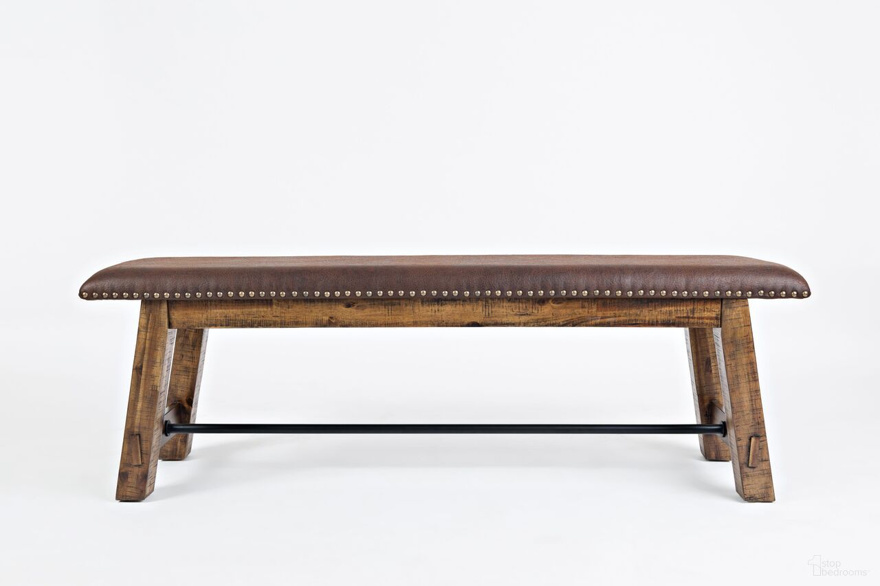 The appearance of Cannon Valley 56 Inch Bench with Upholstered Seat In Medium Brown designed by Jofran in the transitional interior design. This medium brown piece of furniture was selected by 1StopBedrooms from Cannon Valley Collection to add a touch of cosiness and style into your home. Sku: 1511-56KD. Material: Acacia.