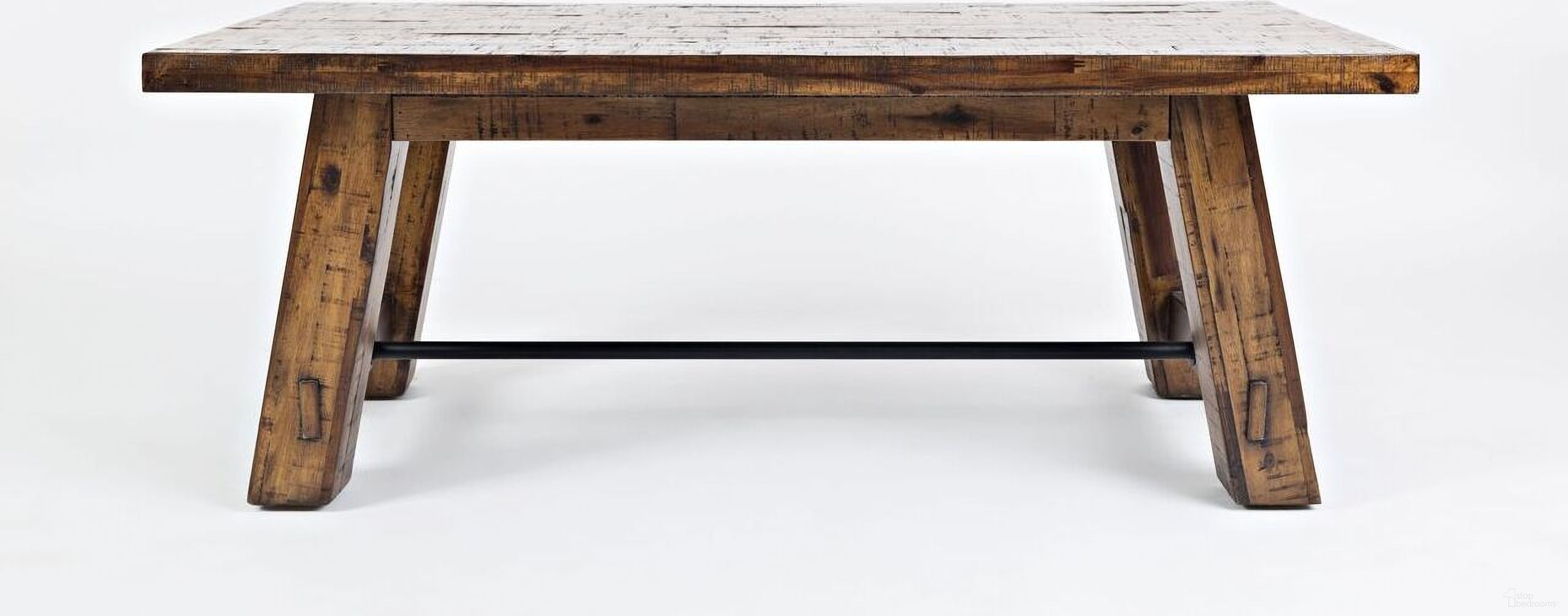 The appearance of Cannon Valley Trestle 50 Inch Coffee Table In Medium Brown designed by Jofran in the transitional interior design. This medium brown piece of furniture was selected by 1StopBedrooms from Cannon Valley Collection to add a touch of cosiness and style into your home. Sku: 1510-11. Material: Acacia.