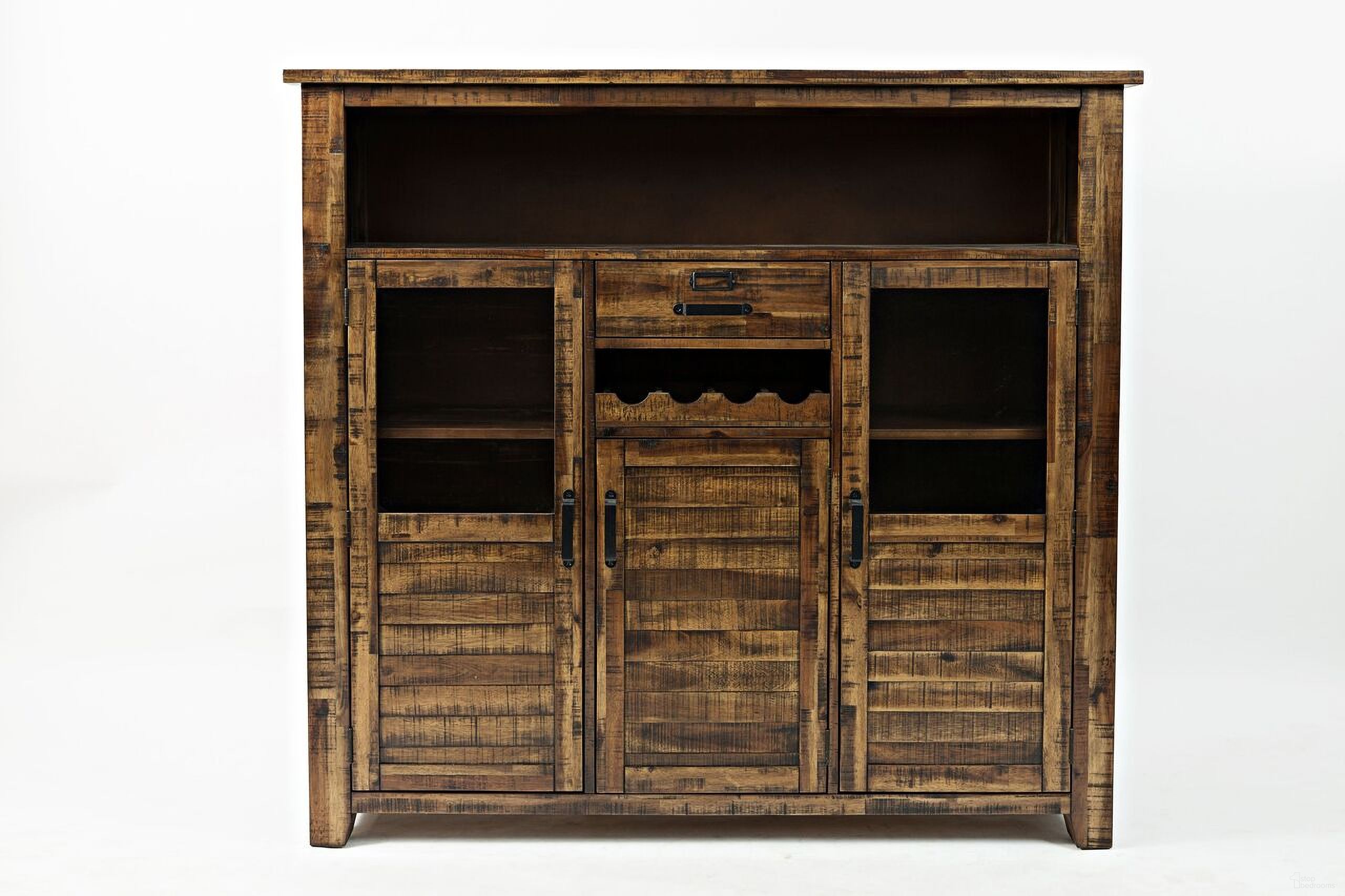 The appearance of Cannon Valley Wine Cabinet In Medium Brown designed by Jofran in the transitional interior design. This medium brown piece of furniture was selected by 1StopBedrooms from Cannon Valley Collection to add a touch of cosiness and style into your home. Sku: 1511-89. Material: Acacia.