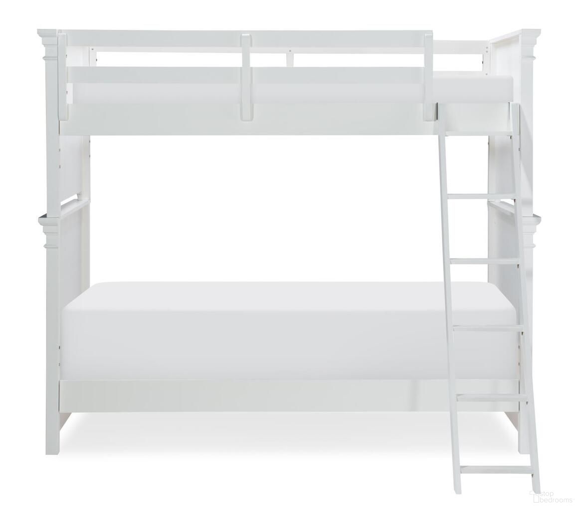 The appearance of Canterbury 2.0 Complete Bunk Twin In Natural White designed by Legacy Classic in the traditional interior design. This natural white piece of furniture  was selected by 1StopBedrooms from Canterbury 2.0 Collection to add a touch of cosiness and style into your home. Sku: 3815-8110;3815-8120;3815-8130. Bed Type: Bunk Bed. Bed Size: Twin. Material: Poplar Solid.