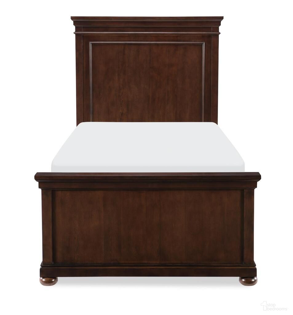 The appearance of Canterbury 2.0 Complete Twin Panel Bed In Warm Cherry designed by Legacy Classic in the traditional interior design. This warm cherry piece of furniture was selected by 1StopBedrooms from Canterbury 2.0 Collection to add a touch of cosiness and style into your home. Sku: 3814-4103;3814-4113;3814-4910. Bed Type: Panel Bed. Bed Size: Twin. Material: Poplar Solid.