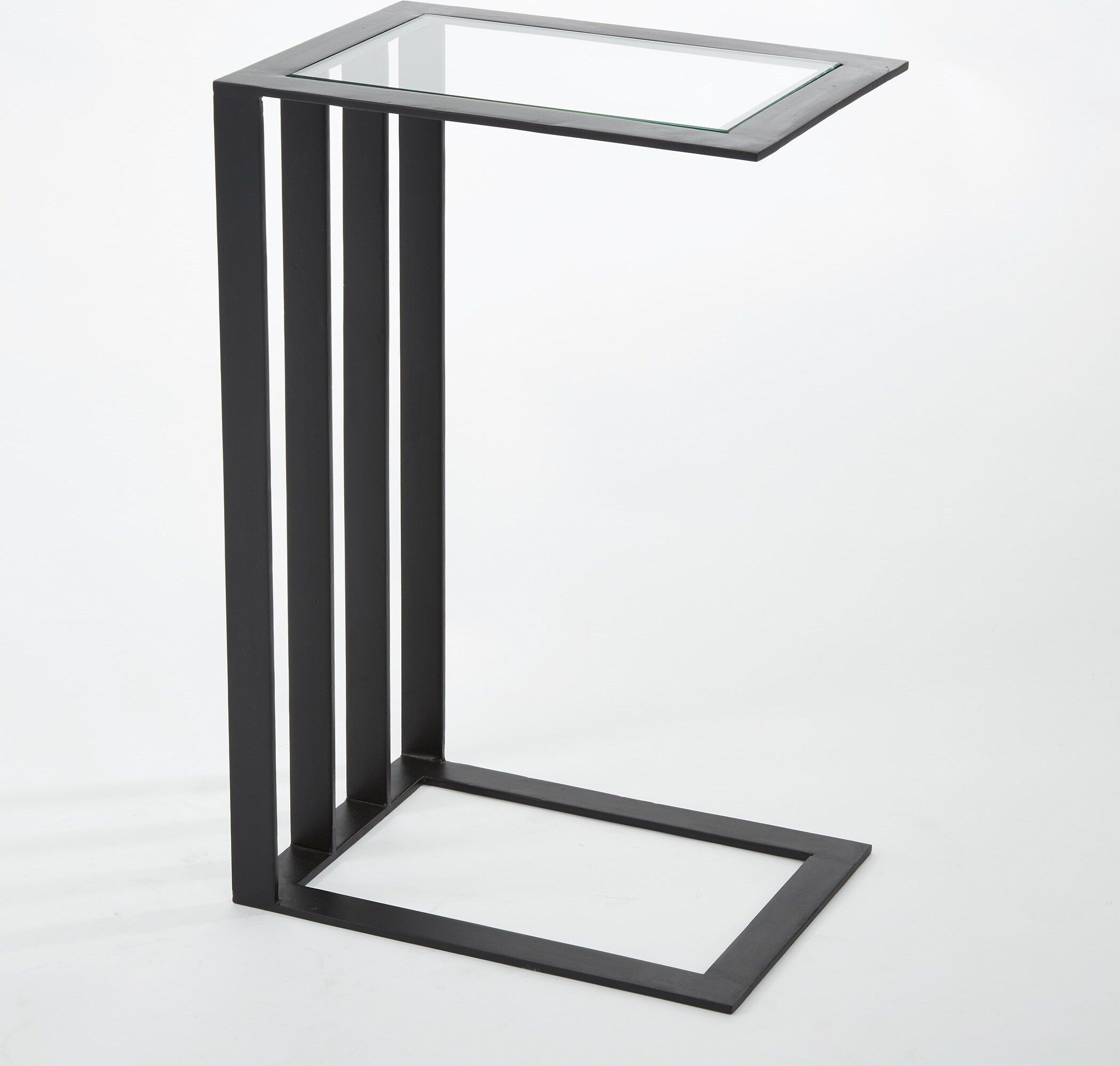 The appearance of Cantilever Side Table In Bronze designed by Global Views in the modern / contemporary interior design. This bronze piece of furniture  was selected by 1StopBedrooms from Cantilever Collection to add a touch of cosiness and style into your home. Sku: 992189. Material: Iron.