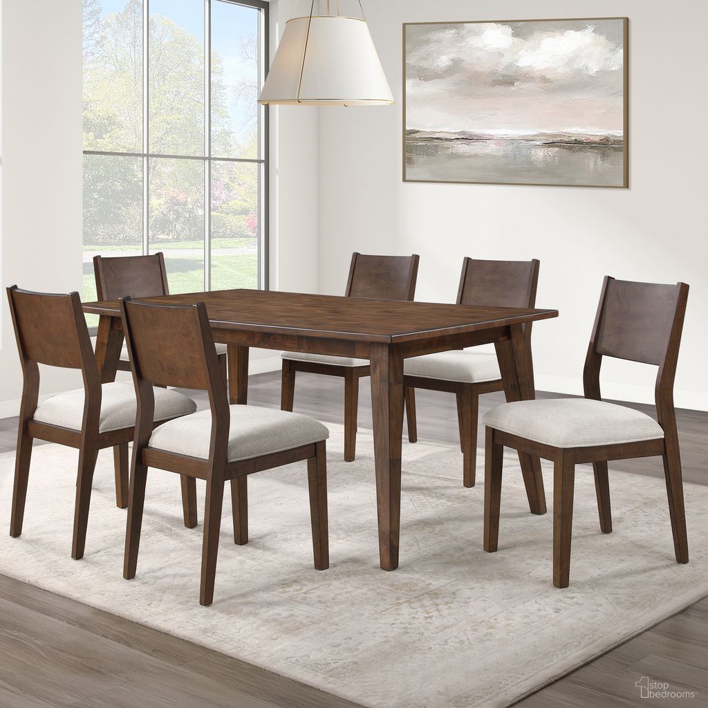 The appearance of Canton Rectangular Solid Wood Dining Room Set In Brown designed by Steve Silver in the modern / contemporary interior design. This brown piece of furniture was selected by 1StopBedrooms from Canton Collection to add a touch of cosiness and style into your home. Sku: CNT500T;CNT500S. Material: Wood. Table Top Shape: Rectangular. Size: 40" x 72".