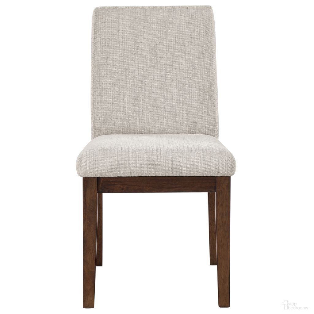 Canton Upholstered Side Chair Set of 2 In Brown