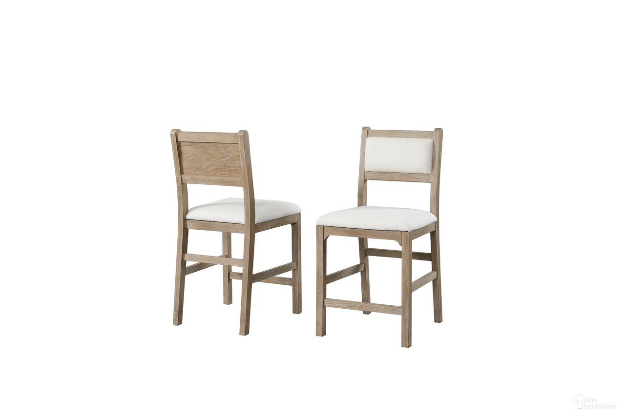 The appearance of Canyon Drive Wood Counter Height Kitchen Chairs Set of 2 In Light Brown designed by Martin Furniture in the modern / contemporary interior design. This light brown piece of furniture was selected by 1StopBedrooms from Canyon Drive Collection to add a touch of cosiness and style into your home. Sku: IMCD80KIT2. Material: Solid Hardwood & Veneers.