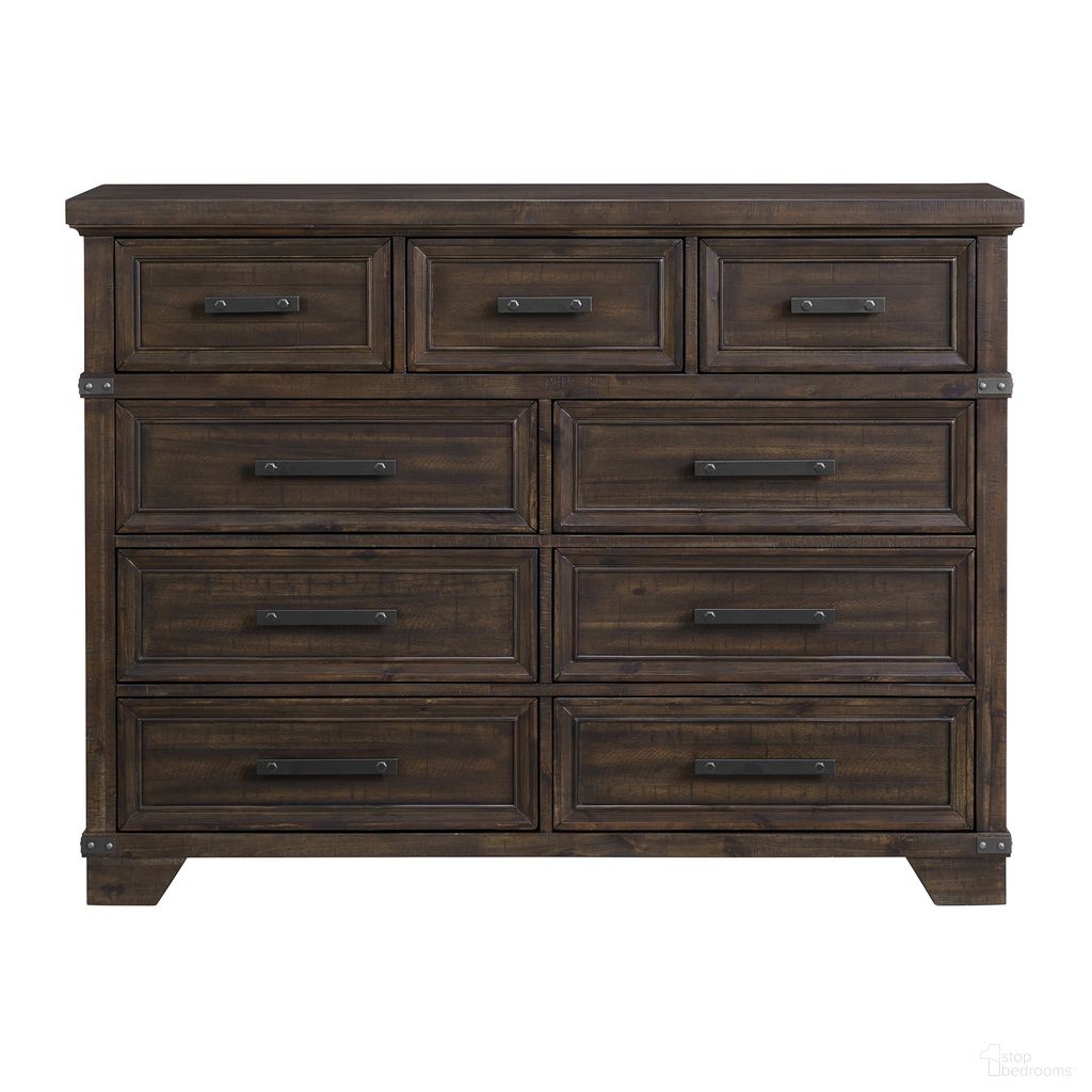 The appearance of Canyon Ridge 9-Drawer Dresser In Charcoal designed by Picket House in the industrial interior design. This charcoal piece of furniture was selected by 1StopBedrooms from Canyon Ridge Collection to add a touch of cosiness and style into your home. Sku: B-13010-8-DR. Material: Acacia.