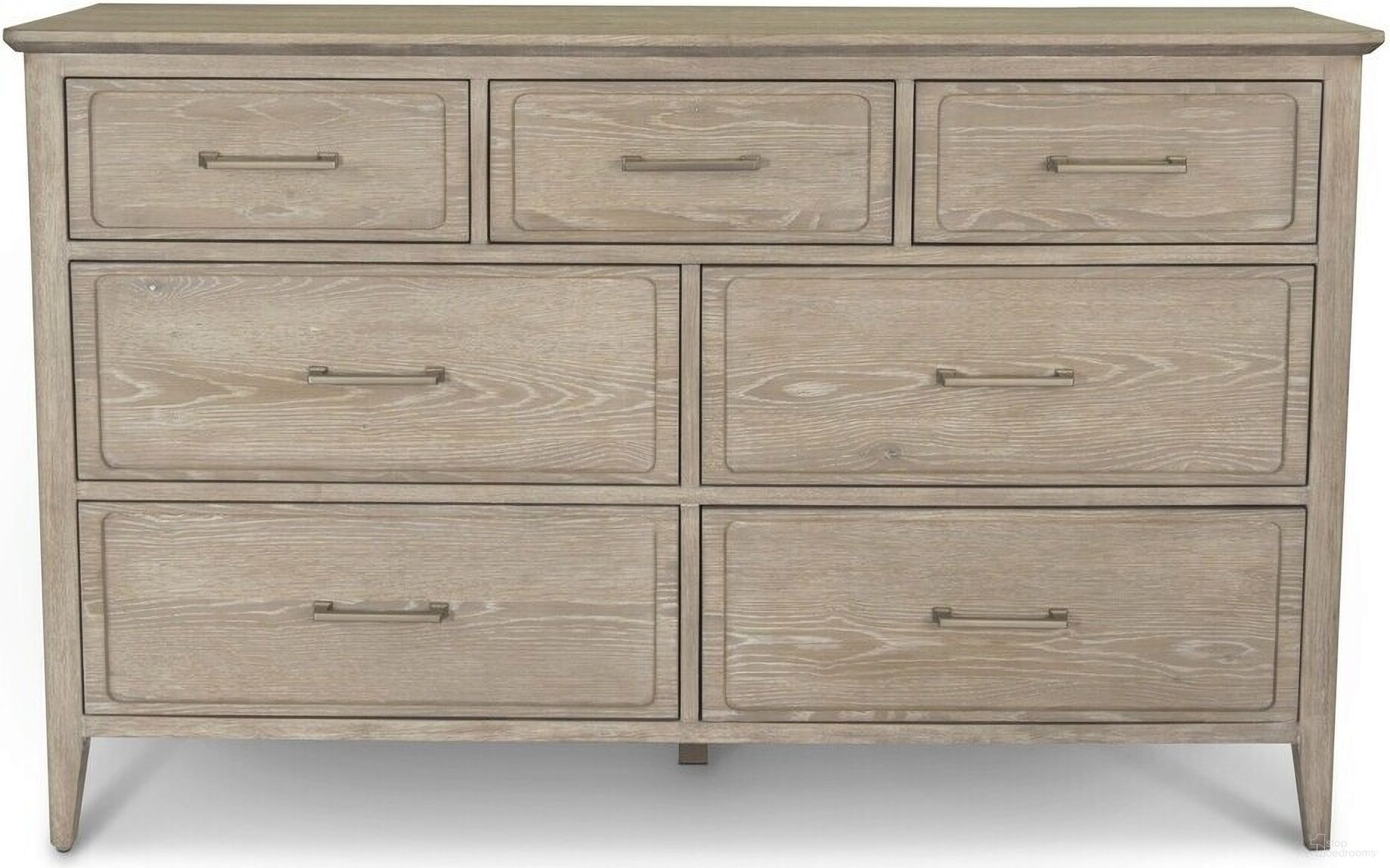 The appearance of Cape May 7 Drawer Dresser In Driftwood designed by Sea Winds Trading in the coastal interior design. This driftwood piece of furniture  was selected by 1StopBedrooms from Cape May Collection to add a touch of cosiness and style into your home. Sku: B62236-DRIFTWOOD. Material: Wood.