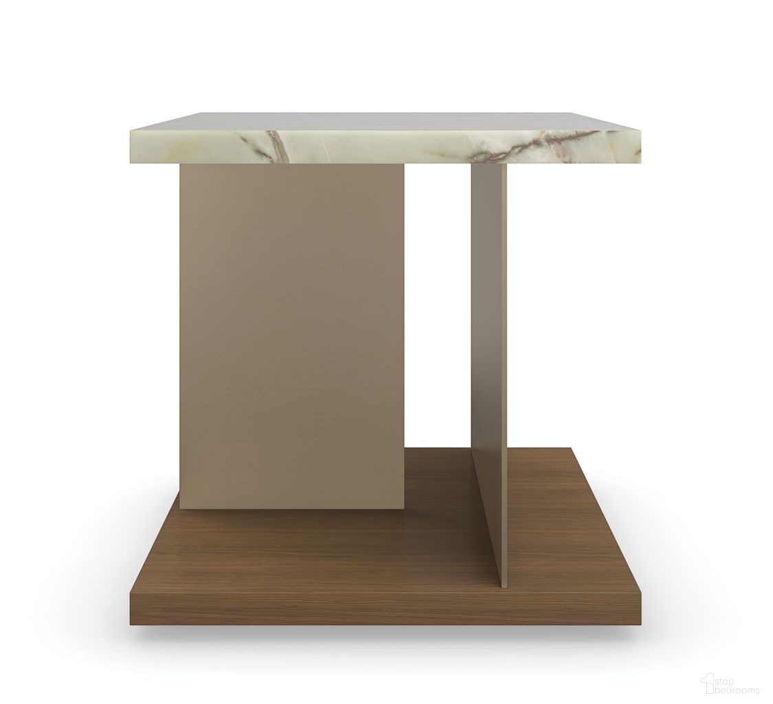 The appearance of Cape Verde End Table In Bronze designed by Caracole in the modern / contemporary interior design. This bronze piece of furniture  was selected by 1StopBedrooms from Cape Verde Collection to add a touch of cosiness and style into your home. Sku: M151-023-412. Material: Stone.