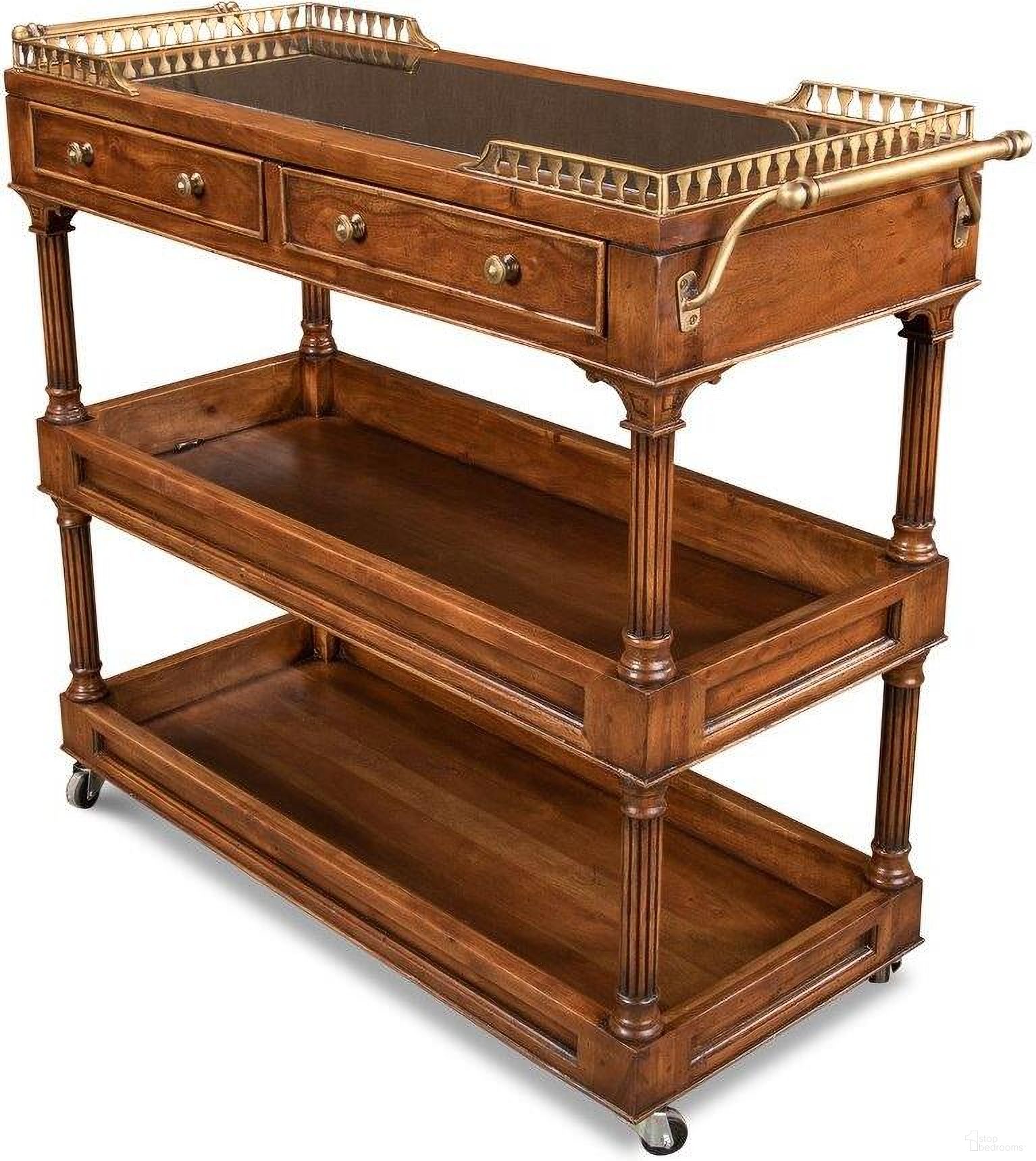 Capital Fruitwood Brown Serving Cart