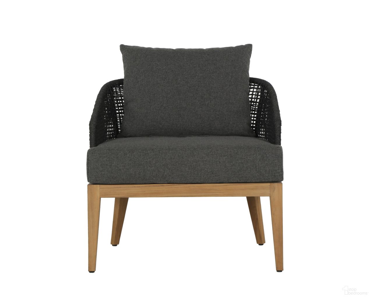 Capri Lounge Chair In Natural and Gracebay Grey