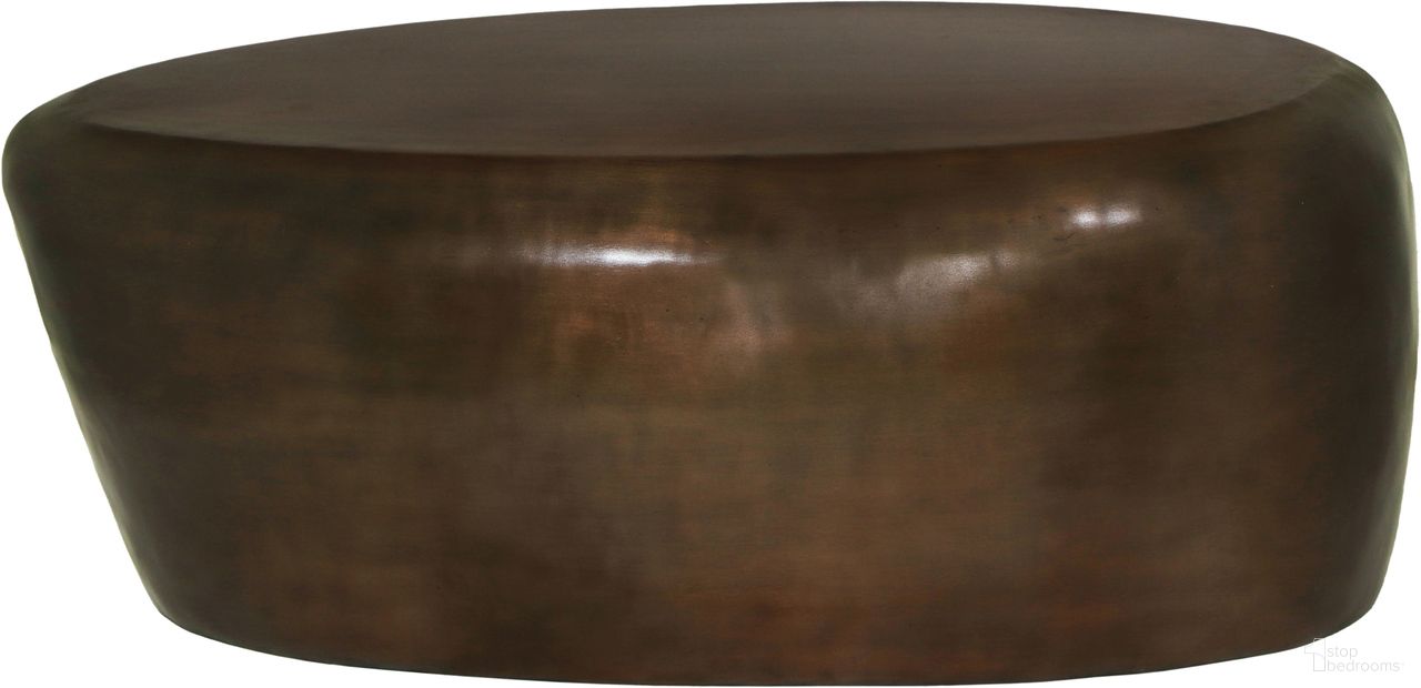 Capsule Aluminum Coffee Table In Brown
