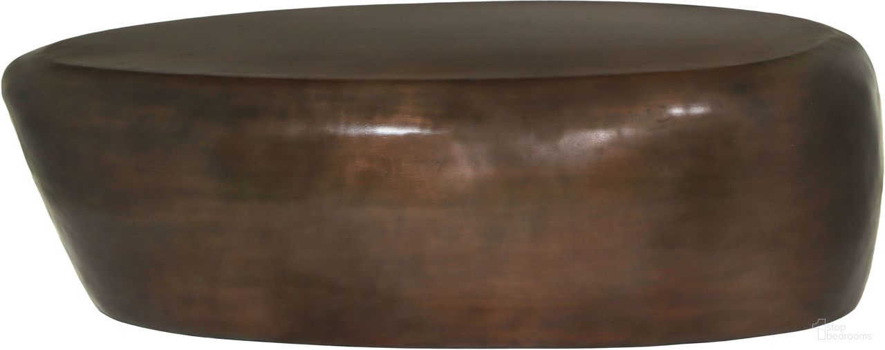 Capsule Aluminum Coffee Table In Brown