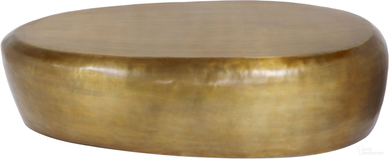 Capsule Aluminum Coffee Table In Gold