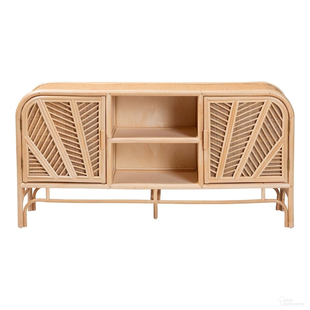 The appearance of Carabella Rattan 2-Door Storage Cabinet In Natural designed by Baxton Studio in the bohemian interior design. This natural piece of furniture was selected by 1StopBedrooms from Carabella Collection to add a touch of cosiness and style into your home. Sku: WS082-Natural Rattan-Cabinet. Material: Natural Rattan.