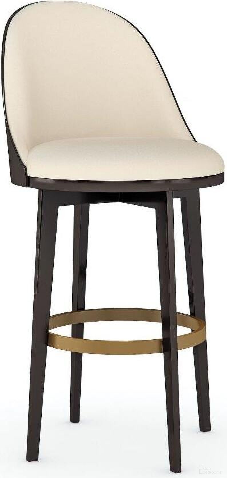 The appearance of Caracole Classic Another Round Bar Stool designed by Caracole in the modern / contemporary interior design. This chocolate and gold piece of furniture  was selected by 1StopBedrooms from Caracole Classic Collection to add a touch of cosiness and style into your home. Sku: CLA-020-301. Material: Wood.