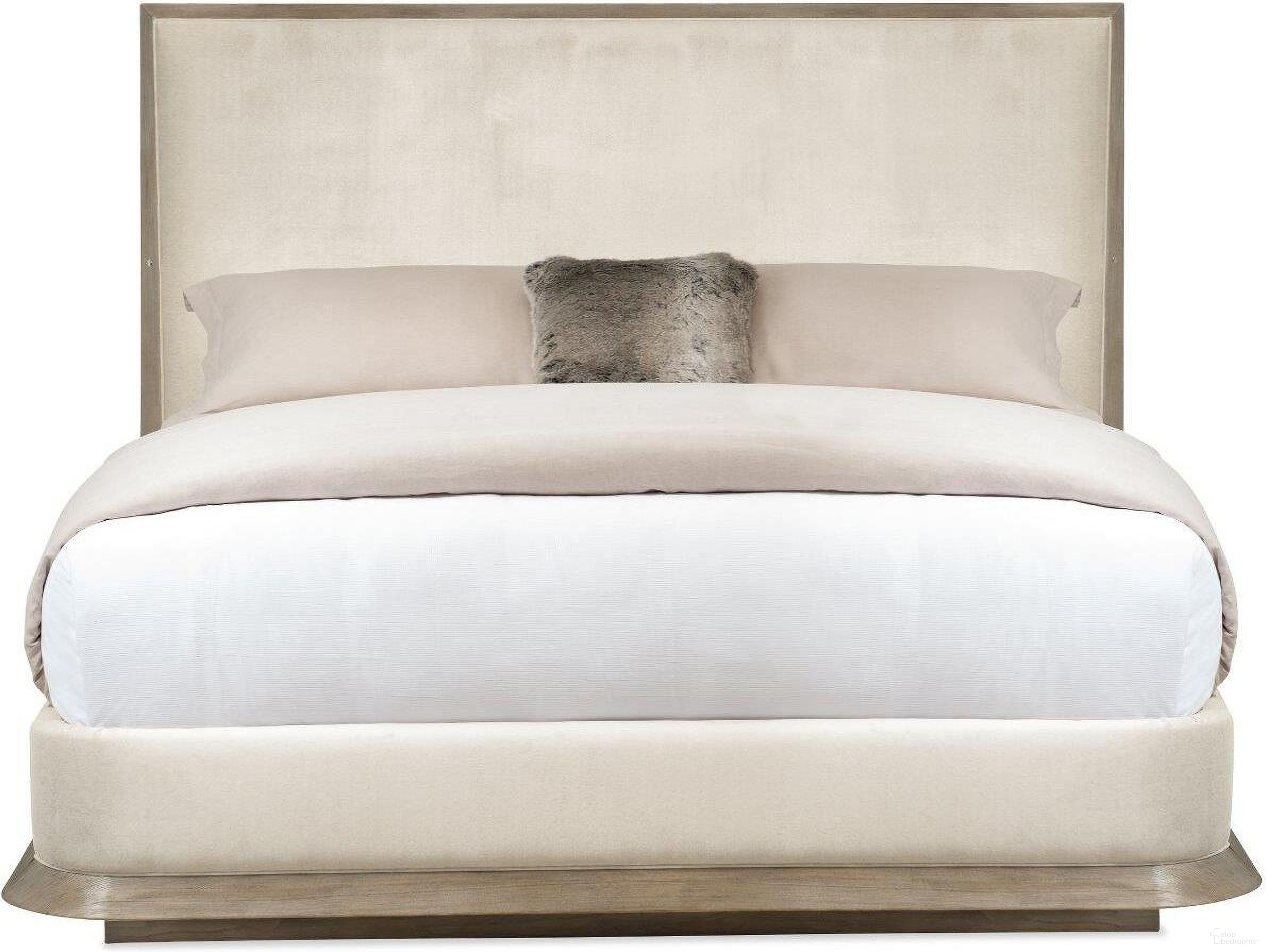The appearance of Caracole Classic The Stage Is Set Bed Dsc King designed by Caracole in the transitional interior design. This brown and beige piece of furniture was selected by 1StopBedrooms from Caracole Classic Collection to add a touch of cosiness and style into your home. Sku: CLA-019-1211H;CLA-019-1211F;CLA-019-1211R. Bed Type: Platform Bed. Material: Wood. Bed Size: King.