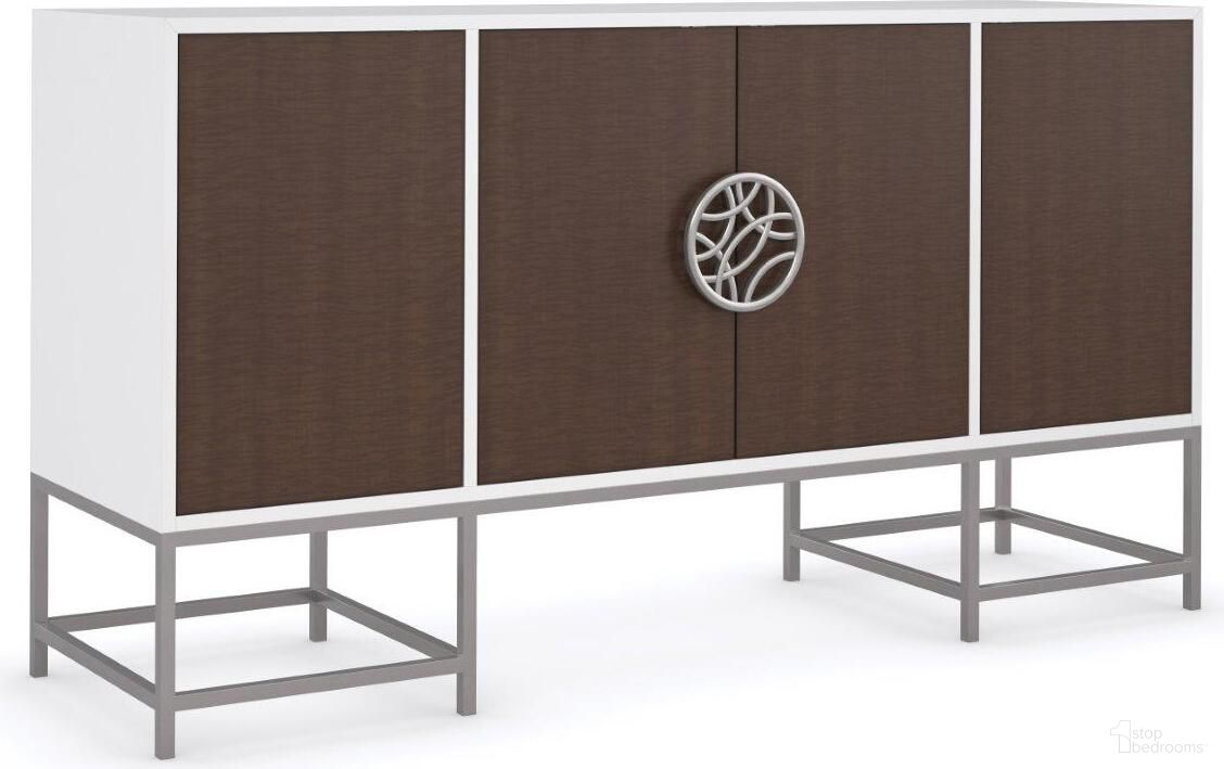 The appearance of Caracole Classic A Touch Of Class Sideboard designed by Caracole in the modern / contemporary interior design. This cloud white piece of furniture was selected by 1StopBedrooms from Caracole Classic Collection to add a touch of cosiness and style into your home. Sku: CLA-421-682. Material: Metal.