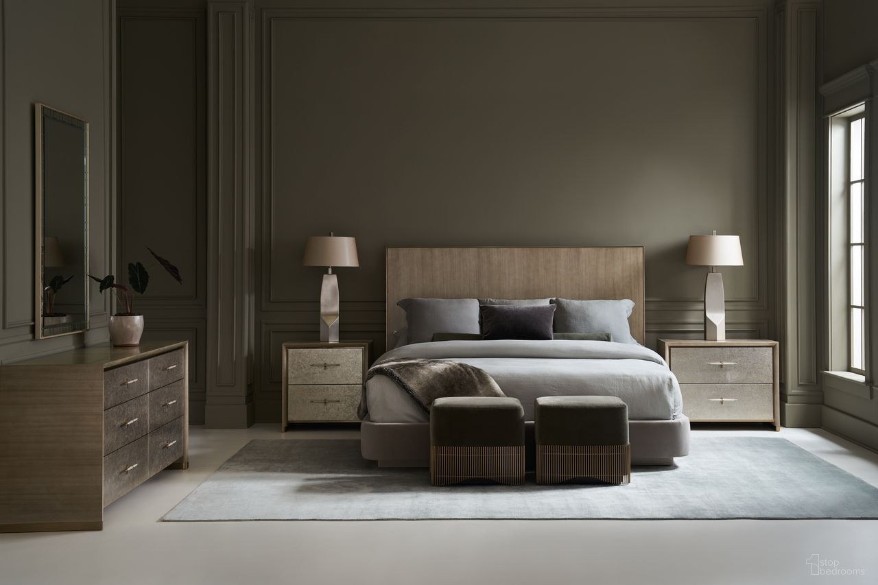 Caracole Classic Dream Chaser Bedroom Set In Brushed Gold