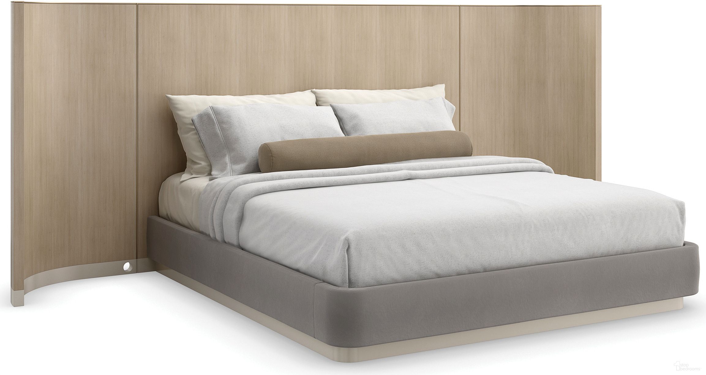 The appearance of Caracole Classic Dream Chaser King Bed With Wings-King In Brushed Gold designed by Caracole in the transitional interior design. This brushed gold piece of furniture was selected by 1StopBedrooms from Caracole Classic Collection to add a touch of cosiness and style into your home. Sku: CLA-022-124H;CLA-022-123F;CLA-022-103R. Bed Type: Panel Bed. Bed Size: King. Material: Poplar.
