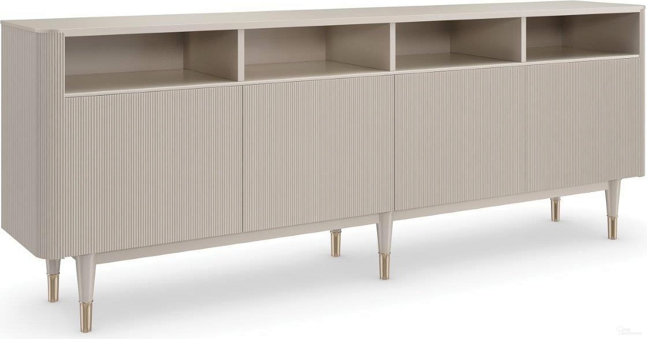 The appearance of Caracole Classic Love Lines Entertainment designed by Caracole in the modern / contemporary interior design. This gold piece of furniture  was selected by 1StopBedrooms from Caracole Classic Collection to add a touch of cosiness and style into your home. Sku: CLA-021-531. Material: Wood.