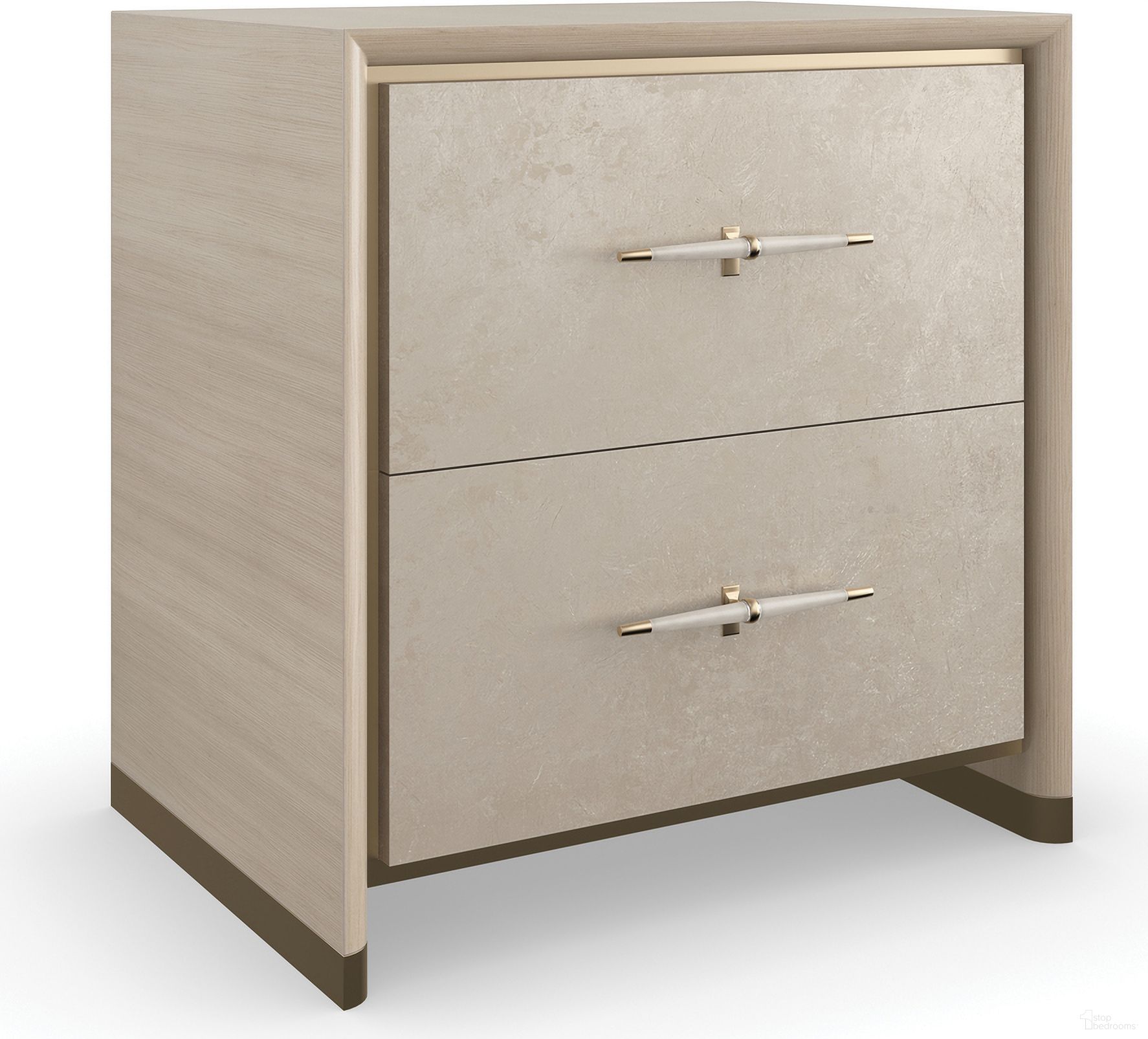The appearance of Caracole Classic Hang Up Small Nightstand In Frost designed by Caracole in the transitional interior design. This frost piece of furniture was selected by 1StopBedrooms from Caracole Classic Collection to add a touch of cosiness and style into your home. Sku: CLA-022-065. Material: Wood.