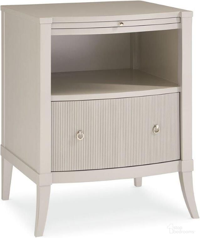 The appearance of Caracole Classic New Love Nightstand designed by Caracole in the glam interior design. This pearl piece of furniture  was selected by 1StopBedrooms from Caracole Classic Collection to add a touch of cosiness and style into your home. Sku: CLA-019-0619. Material: Birch.