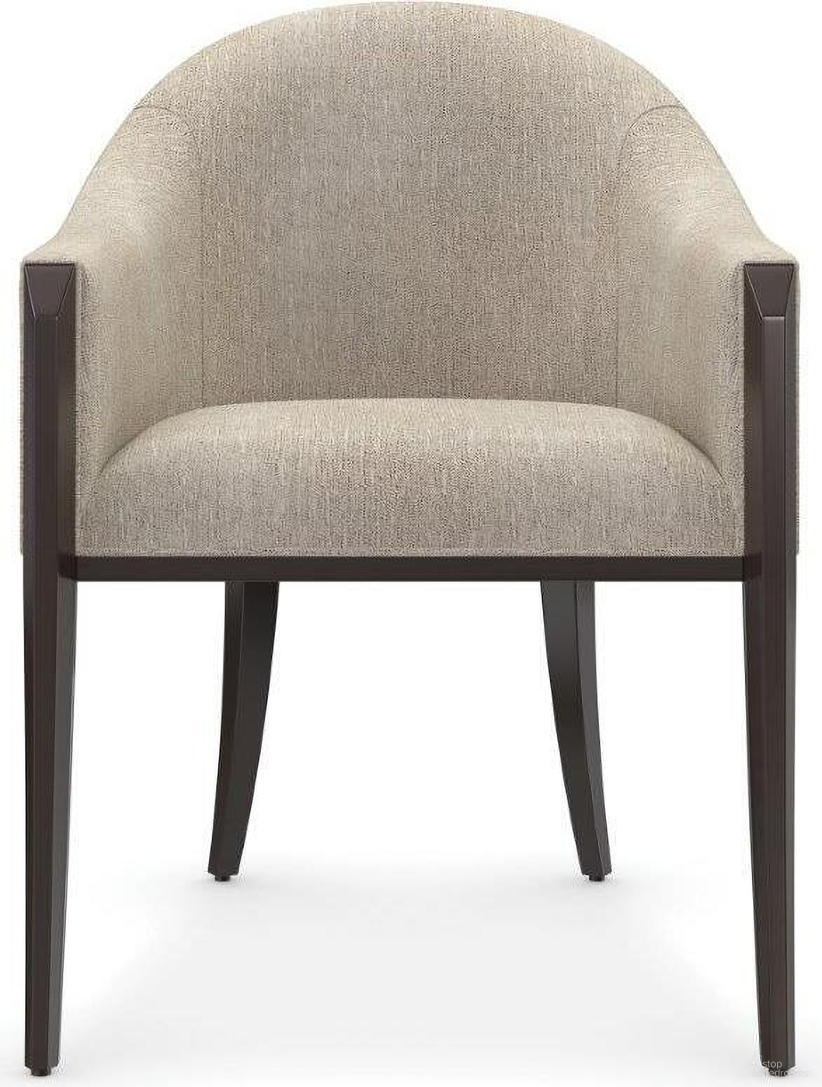 The appearance of Caracole Classic Next Course Dining Chair designed by Caracole in the modern / contemporary interior design. This dark chocolate piece of furniture was selected by 1StopBedrooms from Caracole Classic Collection to add a touch of cosiness and style into your home. Sku: CLA-422-291. Material: Wood. Chair Type: Arm Chair.