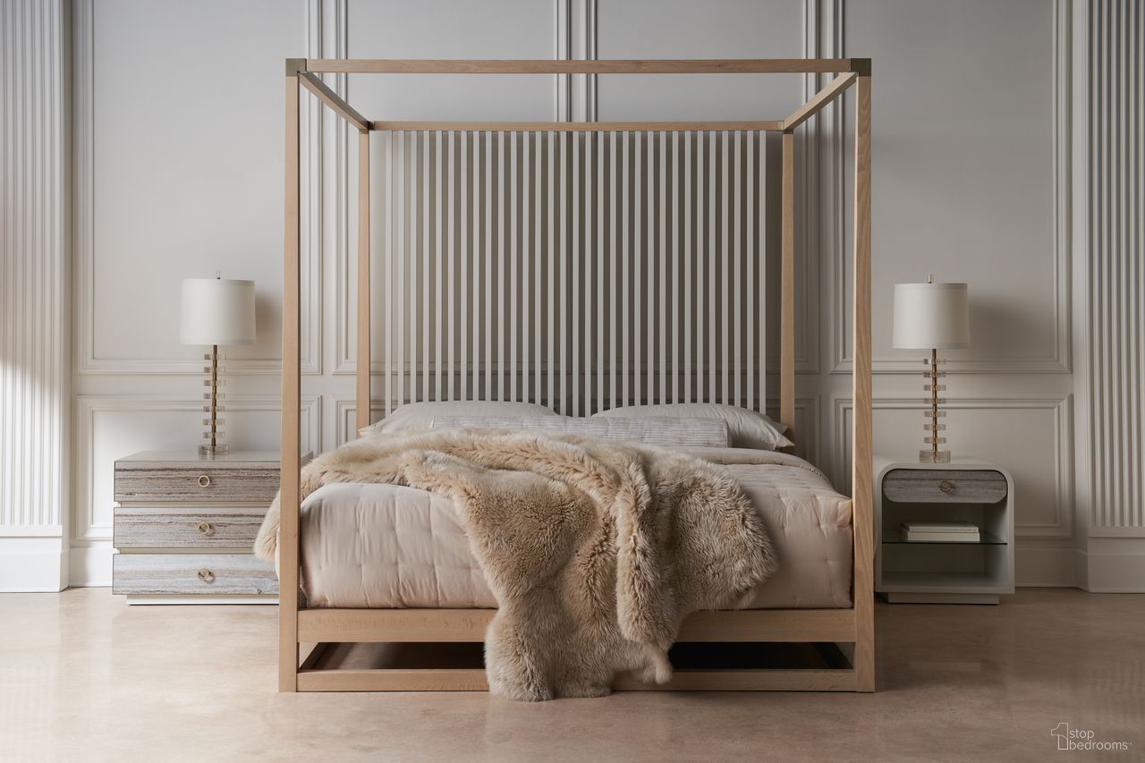 Caracole Classic Pinstripe Light Bedroom Set In Oak