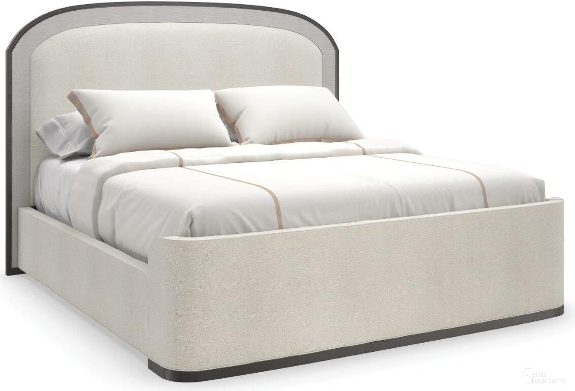 The appearance of Caracole Classic Wanderlust Bed King designed by Caracole in the transitional interior design. This bronze piece of furniture was selected by 1StopBedrooms from Caracole Classic Collection to add a touch of cosiness and style into your home. Sku: CLA-422-122F;CLA-422-122H;CLA-422-102R. Bed Type: Platform Bed. Material: Wood. Bed Size: King.
