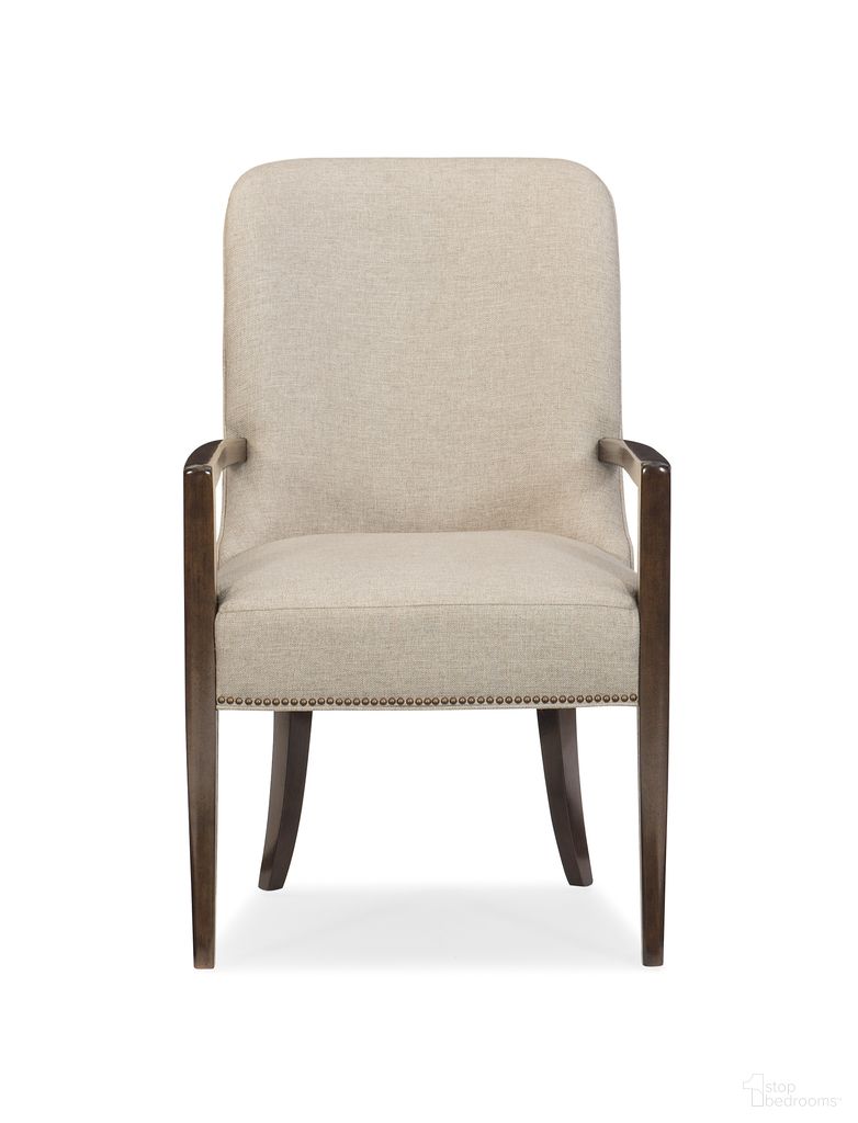 The appearance of Caracole Modern Streamline Arm Chair - Set Of 2 designed by Caracole in the transitional interior design. This beige piece of furniture  was selected by 1StopBedrooms from Modern Streamline Collection to add a touch of cosiness and style into your home. Sku: M022-417-271. Material: Wood. Chair Type: Arm Chair.