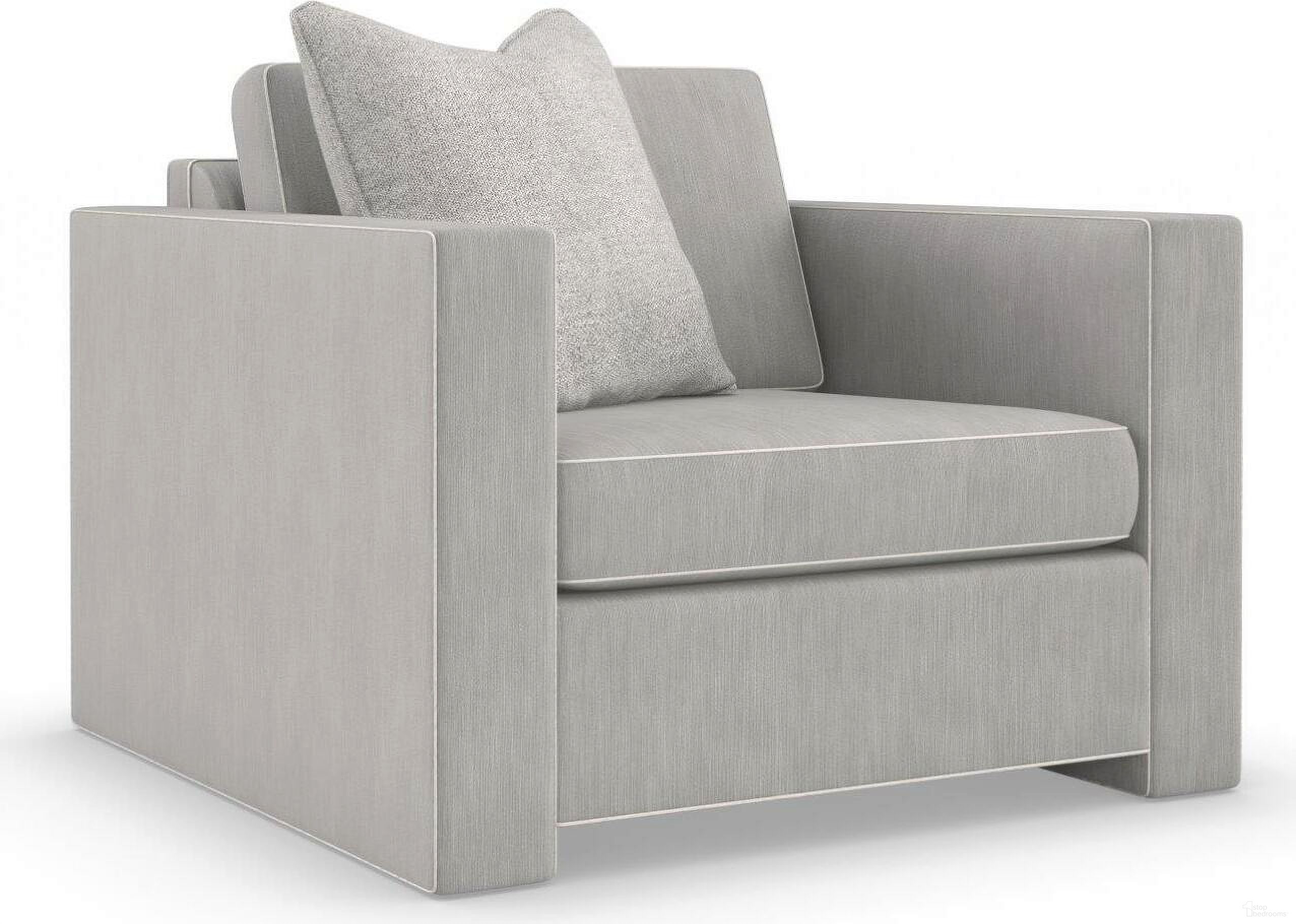 The appearance of Caracole Upholstery Welt Played Accent Chair B designed by Caracole in the modern / contemporary interior design. This almost black piece of furniture  was selected by 1StopBedrooms from Caracole Upholstery Collection to add a touch of cosiness and style into your home. Sku: UPH-019-0310-B. Material: Wood.