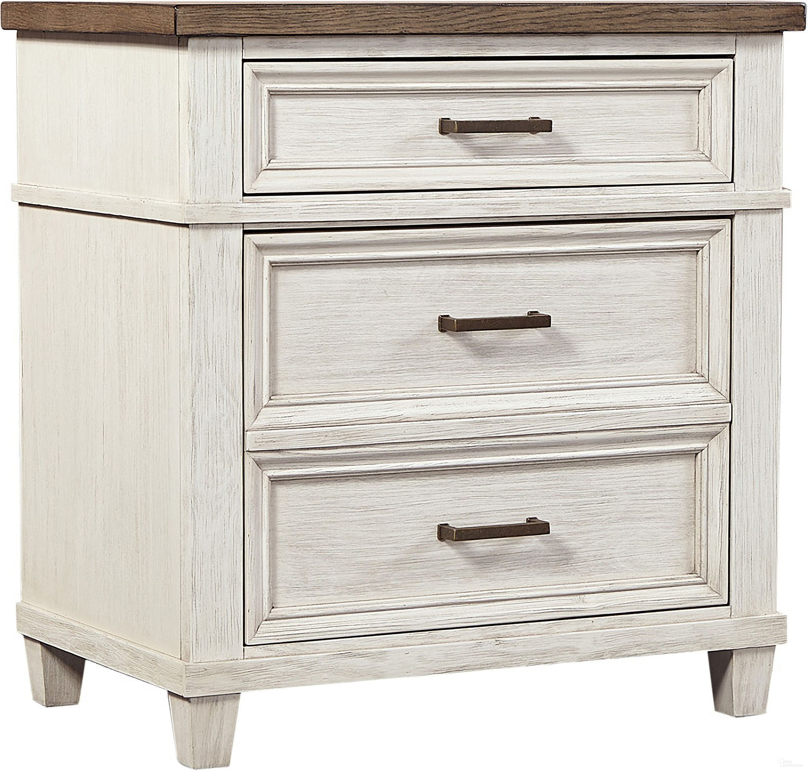 The appearance of Caraway 2 Drawer Nightstand In Aged Ivory designed by Aspenhome in the country / farmhouse interior design. This aged ivory piece of furniture was selected by 1StopBedrooms from Caraway Collection to add a touch of cosiness and style into your home. Sku: I248-450-2. Material: Wood.