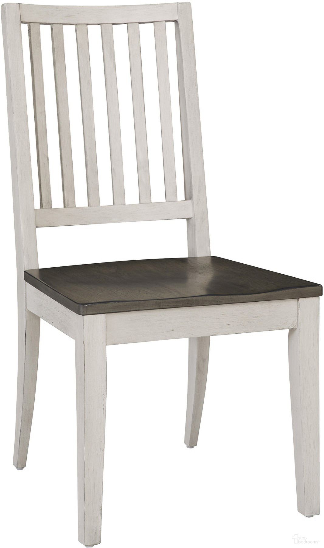 The appearance of Caraway Dining Side Chair Set of 2 with Wood Seat In Aged Ivory designed by Aspenhome in the country / farmhouse interior design. This aged ivory piece of furniture  was selected by 1StopBedrooms from Caraway Collection to add a touch of cosiness and style into your home. Sku: I248-6640S. Material: Wood. Chair Type: Side Chair.