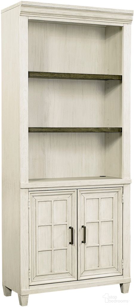The appearance of Caraway Door Bookcase In White designed by Aspenhome in the country / farmhouse interior design. This white piece of furniture was selected by 1StopBedrooms from Caraway Collection to add a touch of cosiness and style into your home. Sku: I248-332-1. Material: Wood.