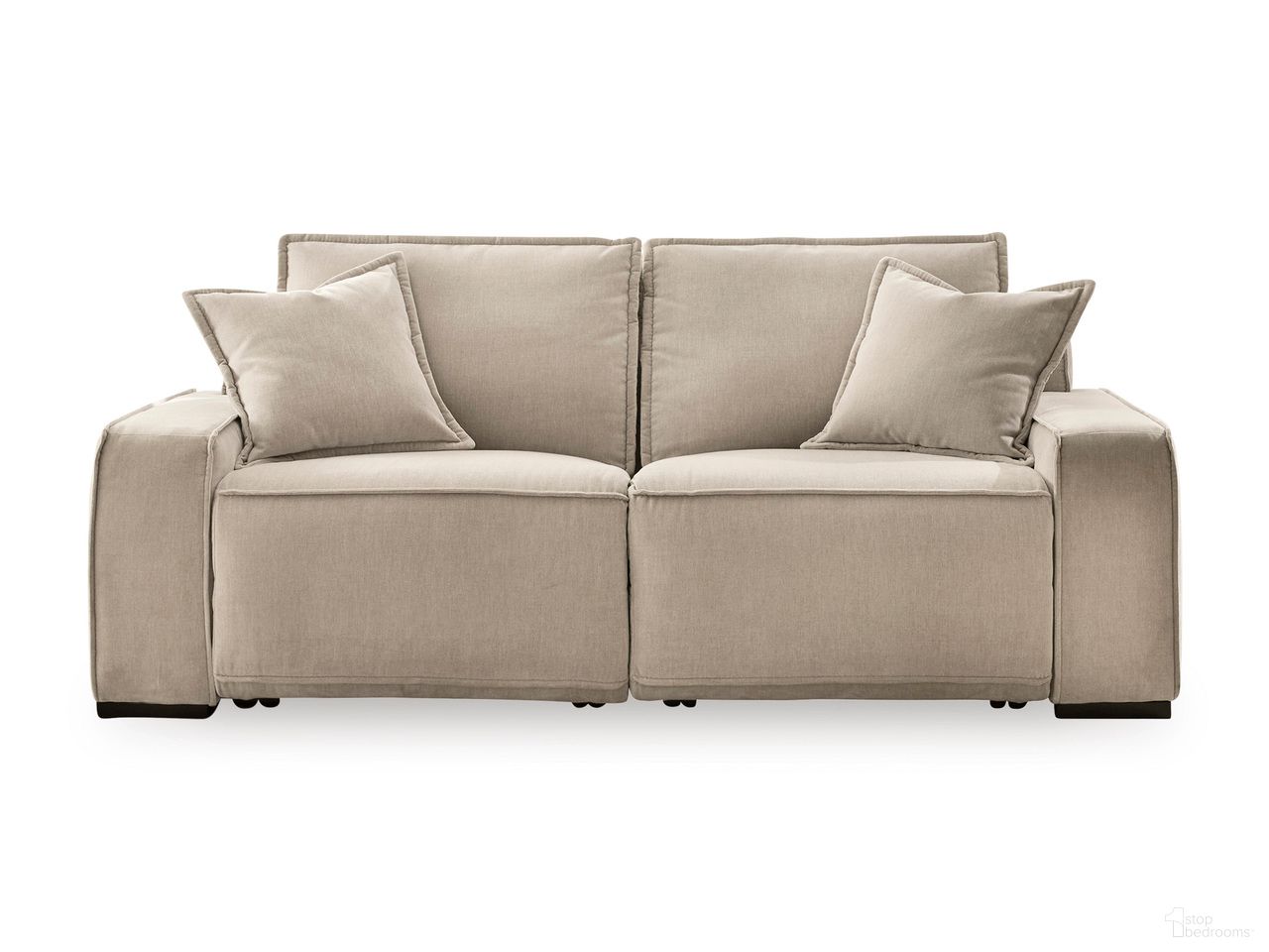 Carceri 2-Piece Power Reclining Sectional Loveseat In Cashmere