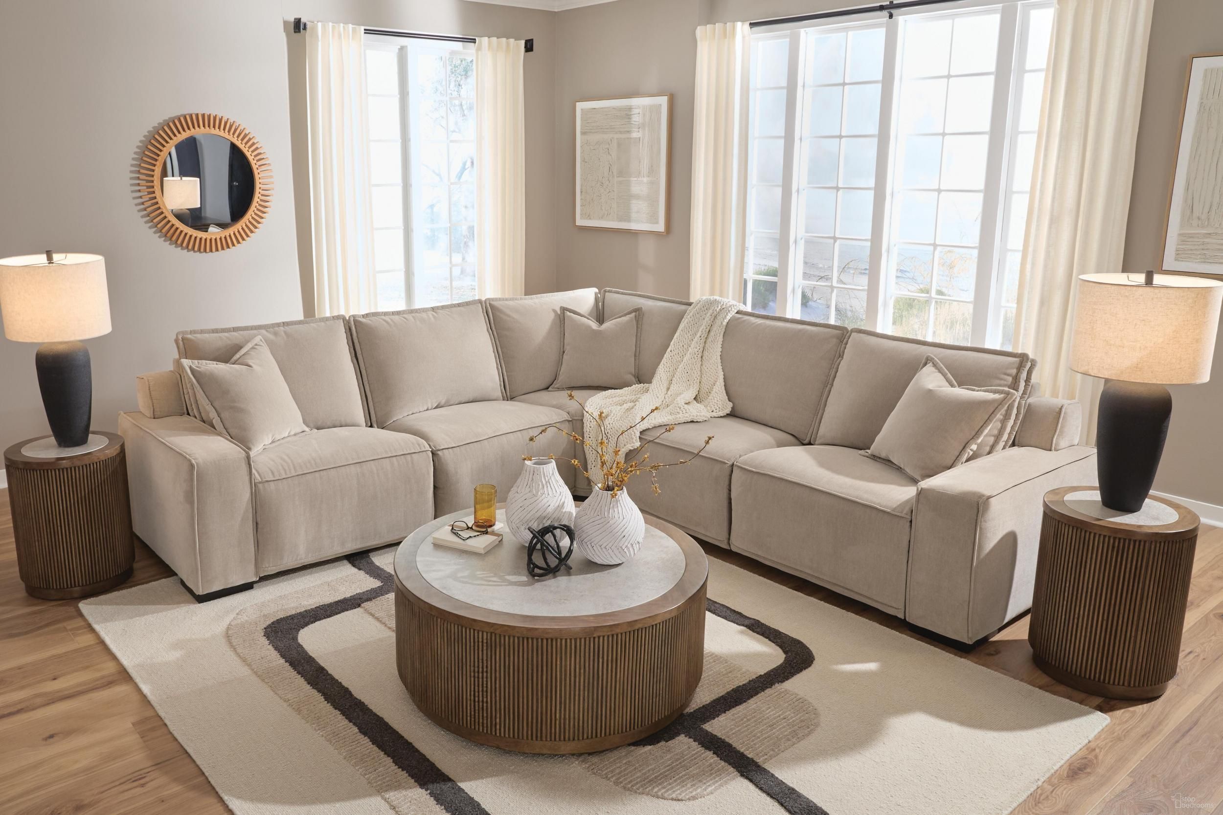 Carceri 5-Piece Power Sectional Reclining Sofa In Cashmere