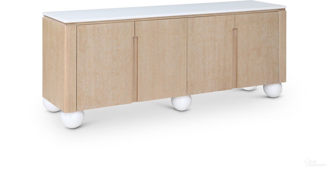 The appearance of Cardiff Sideboard In Natural designed by Meridian in the modern / contemporary interior design. This natural piece of furniture was selected by 1StopBedrooms from Cardiff Collection to add a touch of cosiness and style into your home. Sku: 77022Natural. Material: Rubberwood.