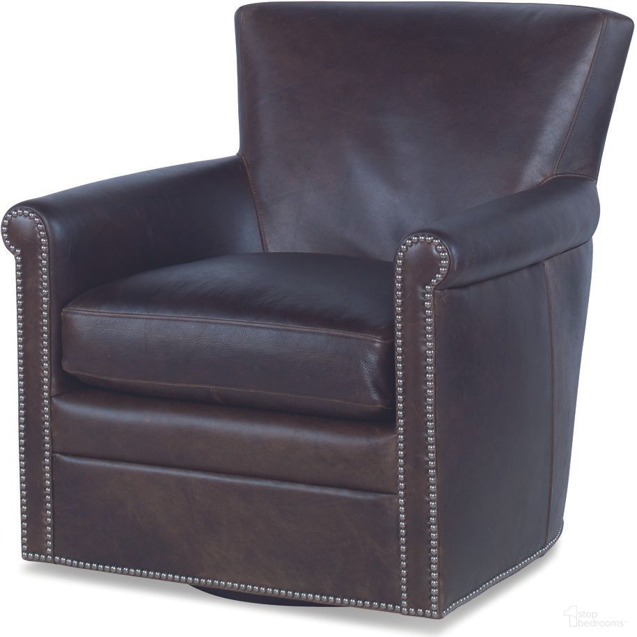 The appearance of Cardinal Swivel Chair In Brown designed by Century Furniture in the modern / contemporary interior design. This brown piece of furniture was selected by 1StopBedrooms from Century Trading Company Collection to add a touch of cosiness and style into your home. Sku: PLR-11508-CHIANA. Material: Leather.