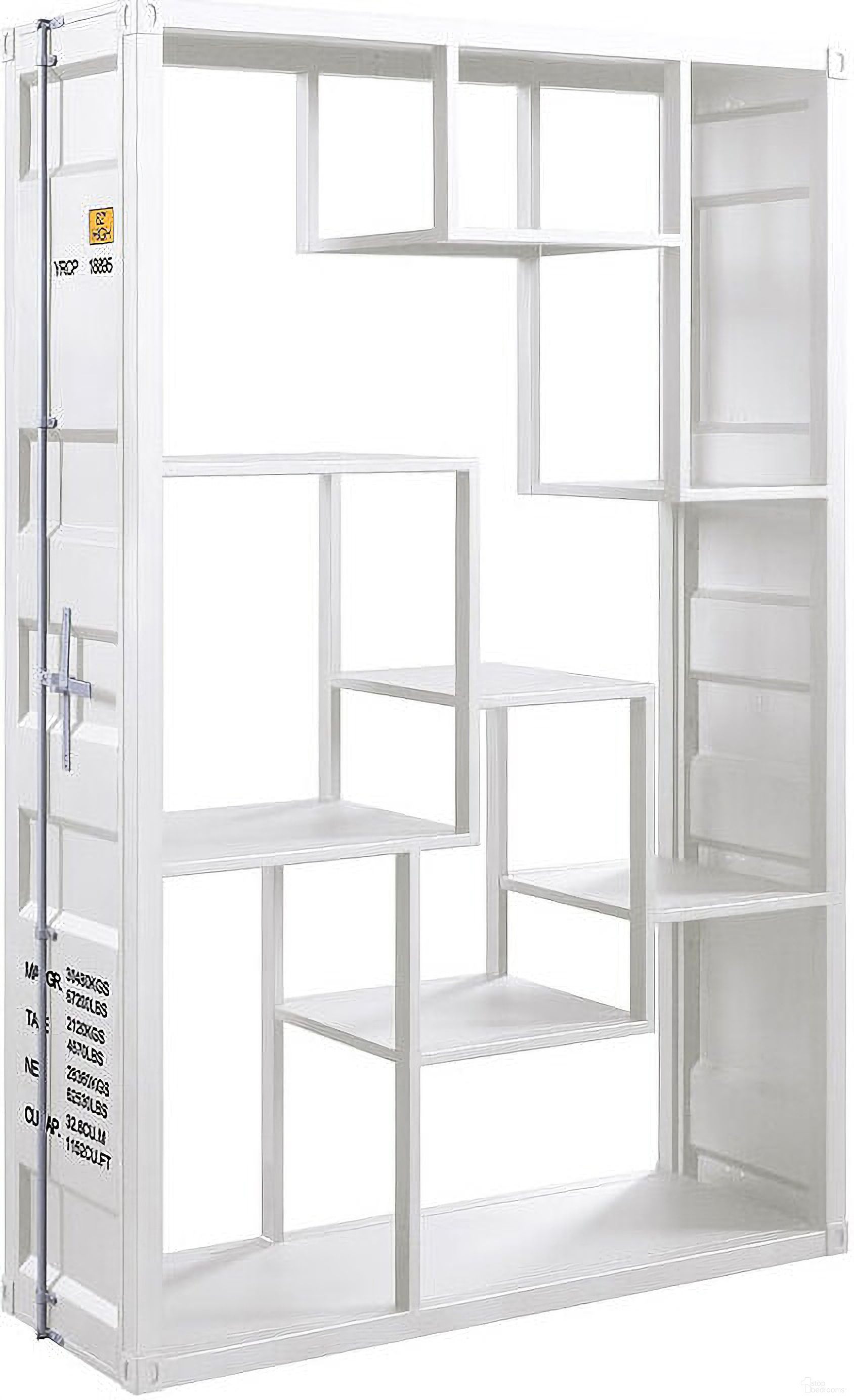 The appearance of Cargo Shelf Rack/ Book Shelf (White) designed by ACME in the industrial interior design. This white piece of furniture was selected by 1StopBedrooms from Cargo Collection to add a touch of cosiness and style into your home. Sku: 77888. Material: Metal.