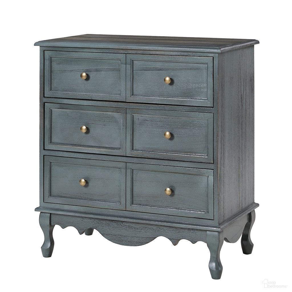 The appearance of Carielle Accent Chest In Blue designed by Karat Home in the transitional interior design. This blue piece of furniture was selected by 1StopBedrooms from Carielle Collection to add a touch of cosiness and style into your home. Sku: SCCL0878-BLU. Material: Engineered Wood.