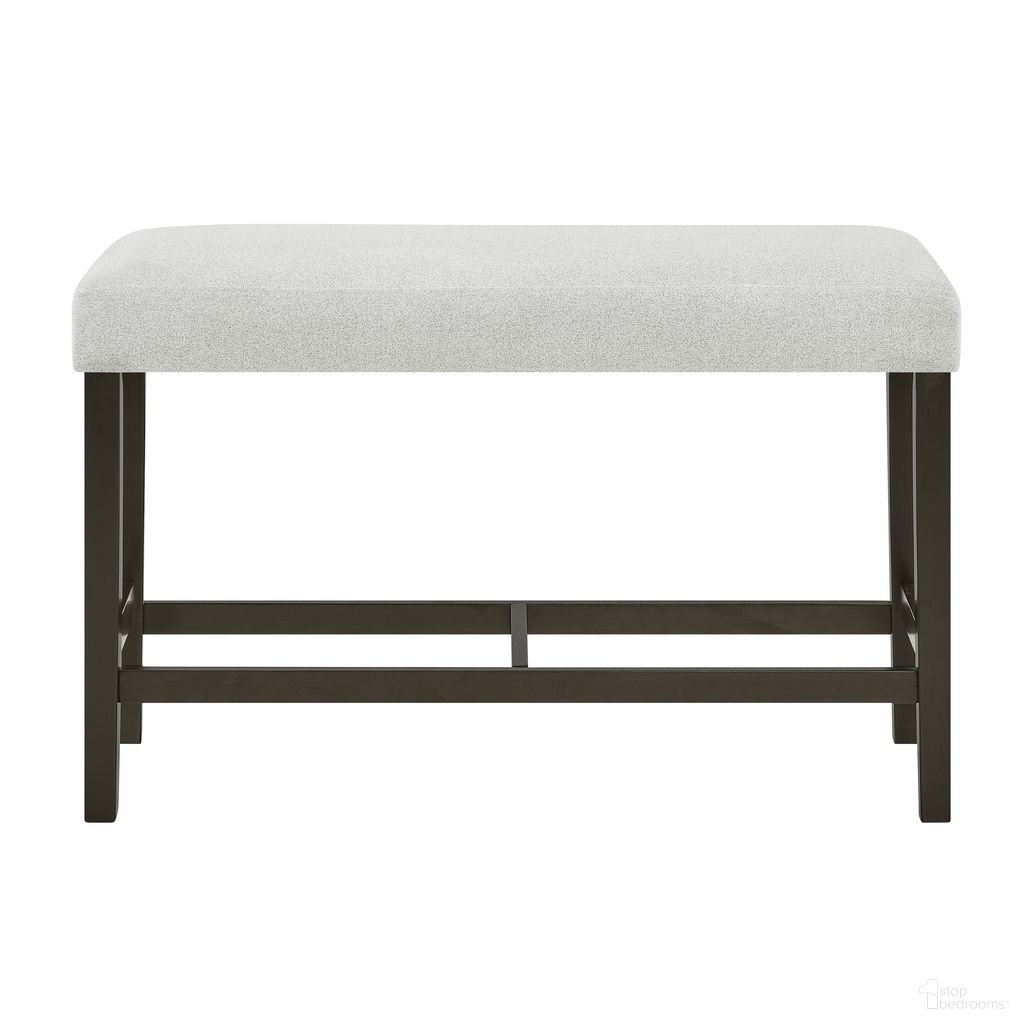 The appearance of Carissa Counter Bench In Stone and Espresso designed by New Classic in the modern / contemporary interior design. This stone/espresso piece of furniture was selected by 1StopBedrooms from Carissa Collection to add a touch of cosiness and style into your home. Sku: D422-23-STN. Material: Wood.