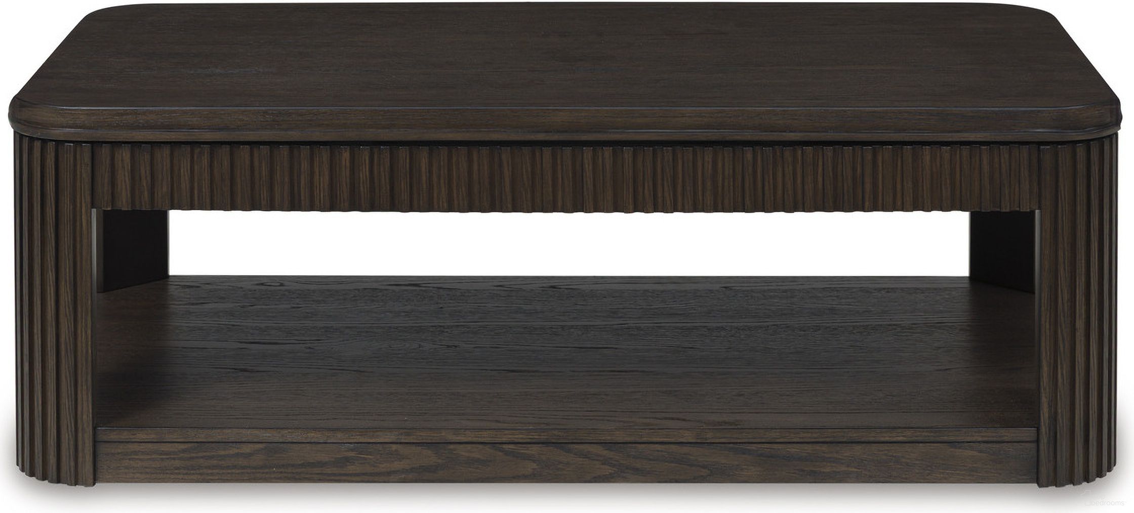 The appearance of Carlibrie Lift-Top Coffee Table In Warm Brown designed by Signature Design by Ashley in the modern / contemporary interior design. This warm brown piece of furniture was selected by 1StopBedrooms from Carlibrie Collection to add a touch of cosiness and style into your home. Sku: T700-9. Material: MDF.